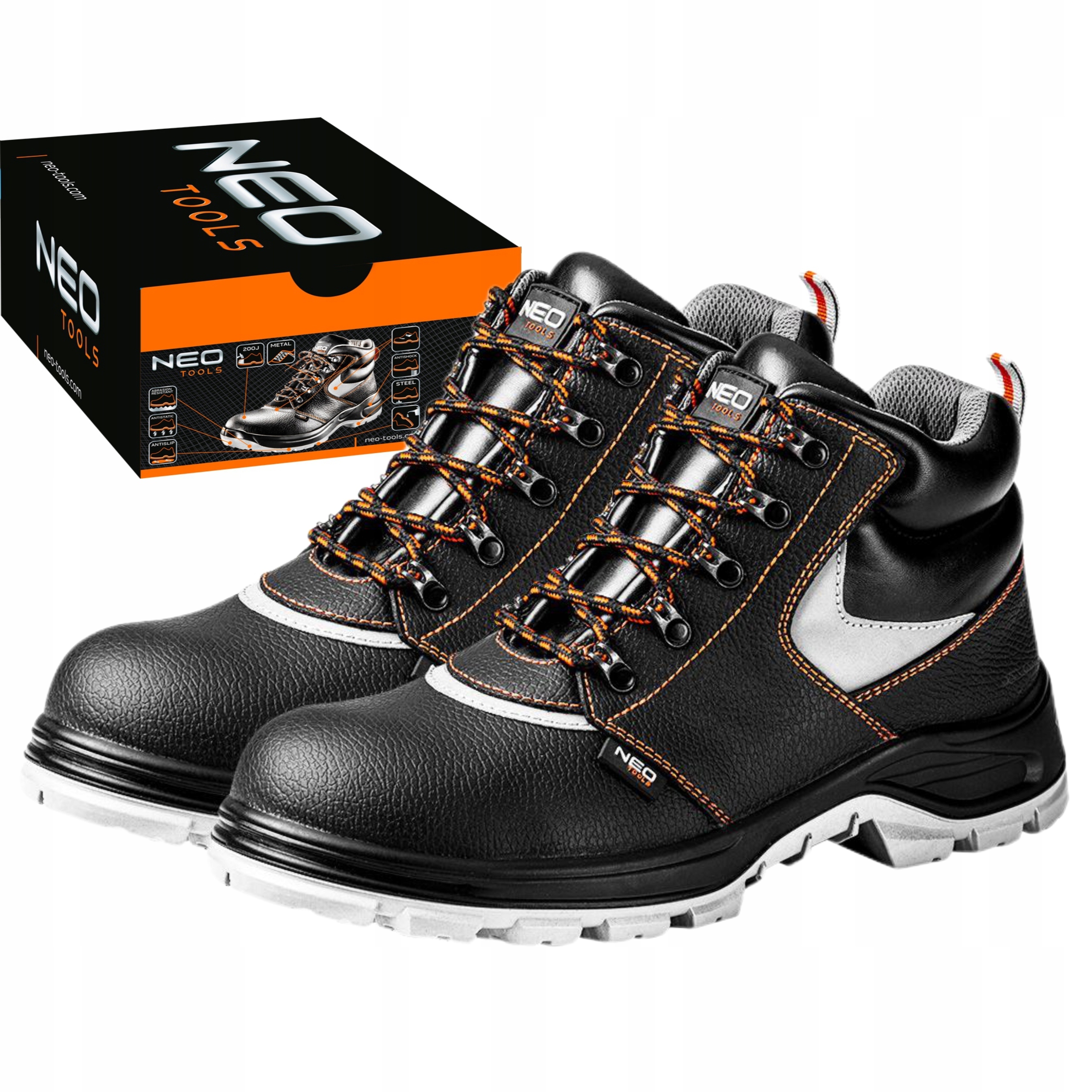 NEO BUTY TRZEWIKI SKÓRZANE ROBOCZE METALOWY PODNOSEK SRA 82-023 r. 42