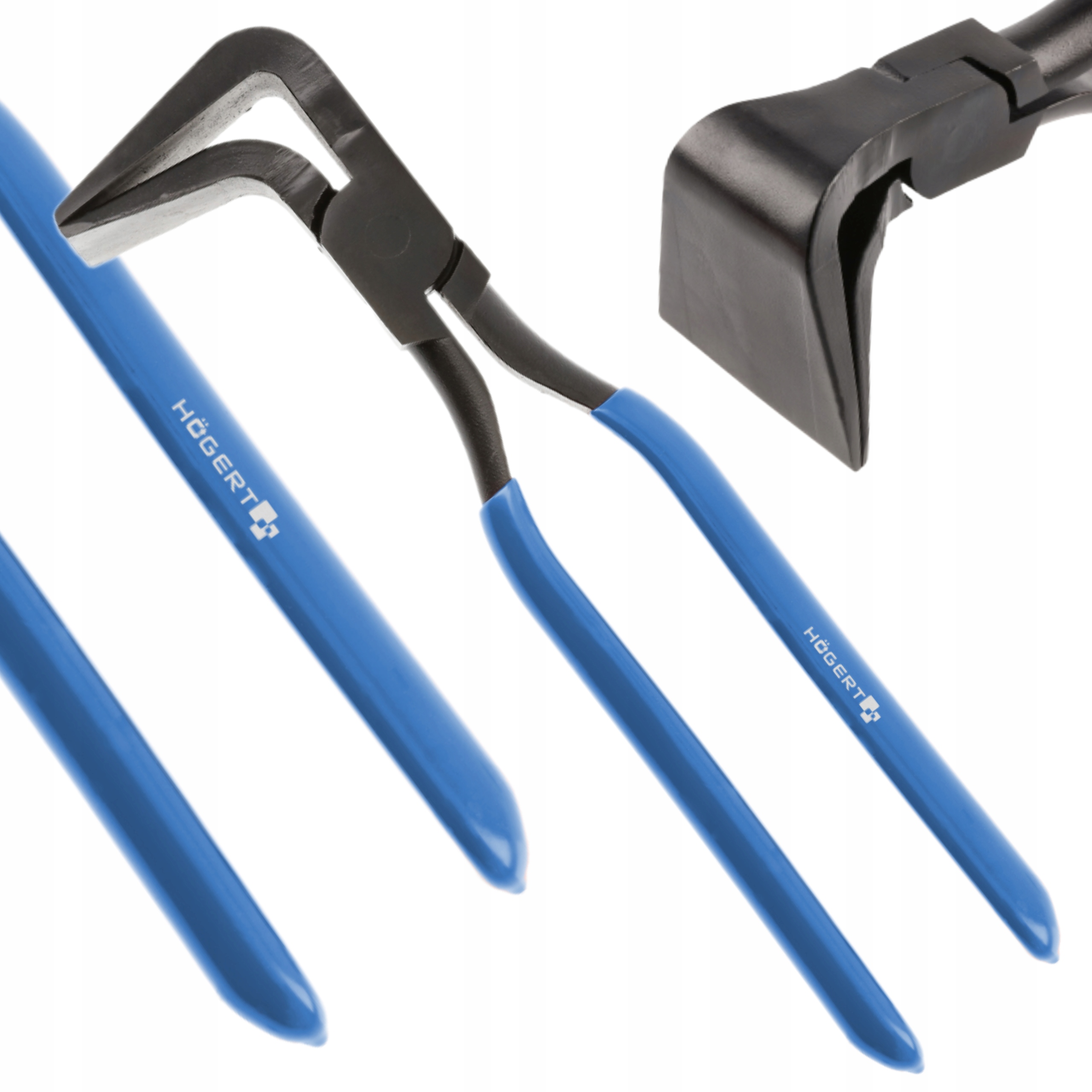 HOEGERT ZESTAW 3SZTUK DEKARSKIE SZCZYPCE KLESZCZE CĘGI 273MM PROSTE ODGIĘTE