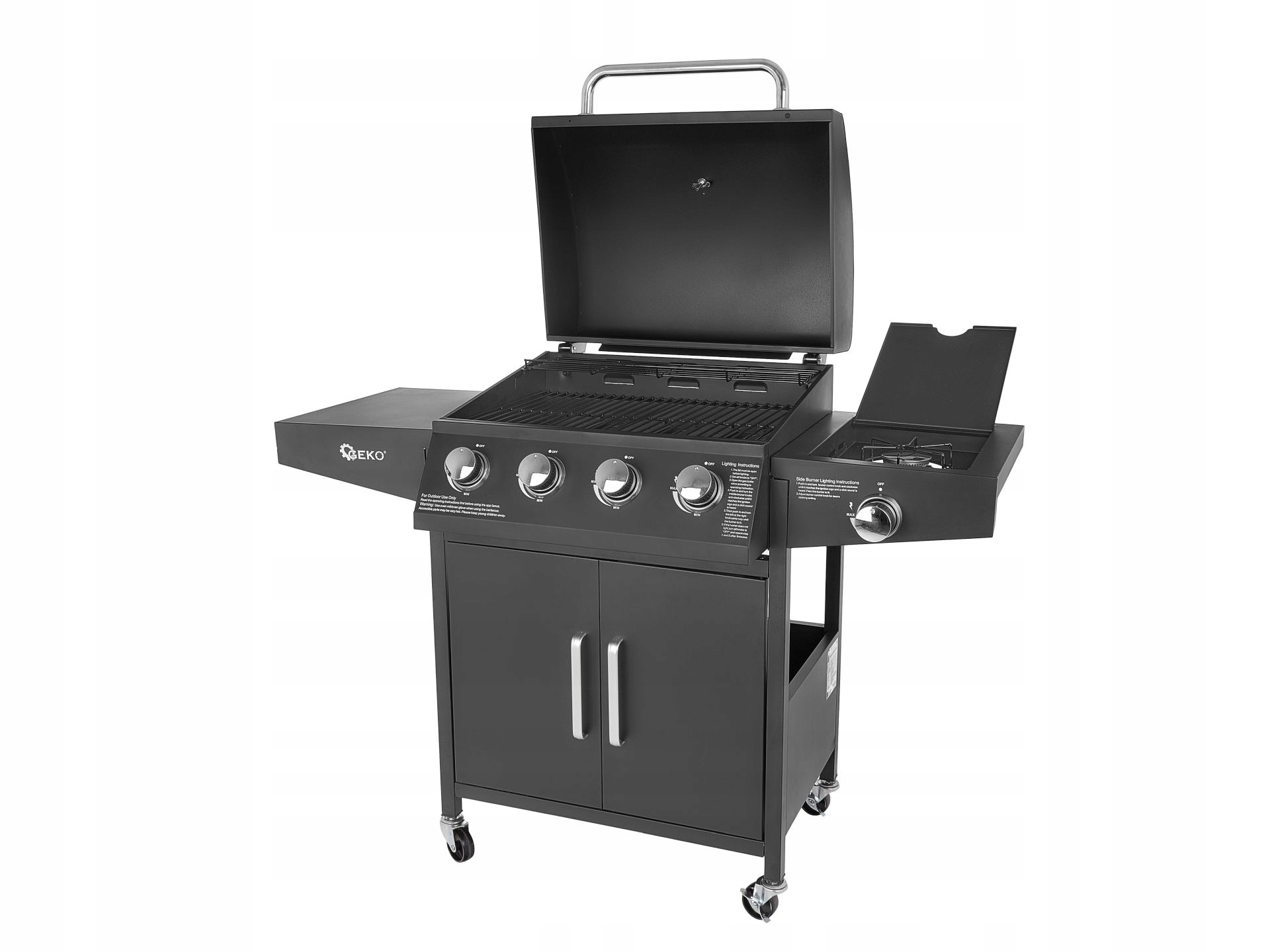 GEKO GRILL GAZOWY 5 PALNIKÓW 4+1 15KW TERMOMETR REGULACJA G80516