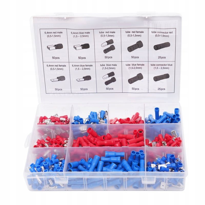 KRAFT&DELE ZESTAW KONEKTORÓW SAMOCHODOWYCH 450SZTUK ZŁĄCZ WTYKOWYCH KD10492