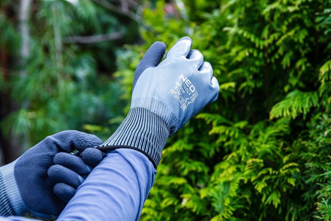 NEO RĘKAWICE ROBOCZE POLIESTER POKRYTY LATEKSEM 2 WARSTWY 3141X 97-643 R 10