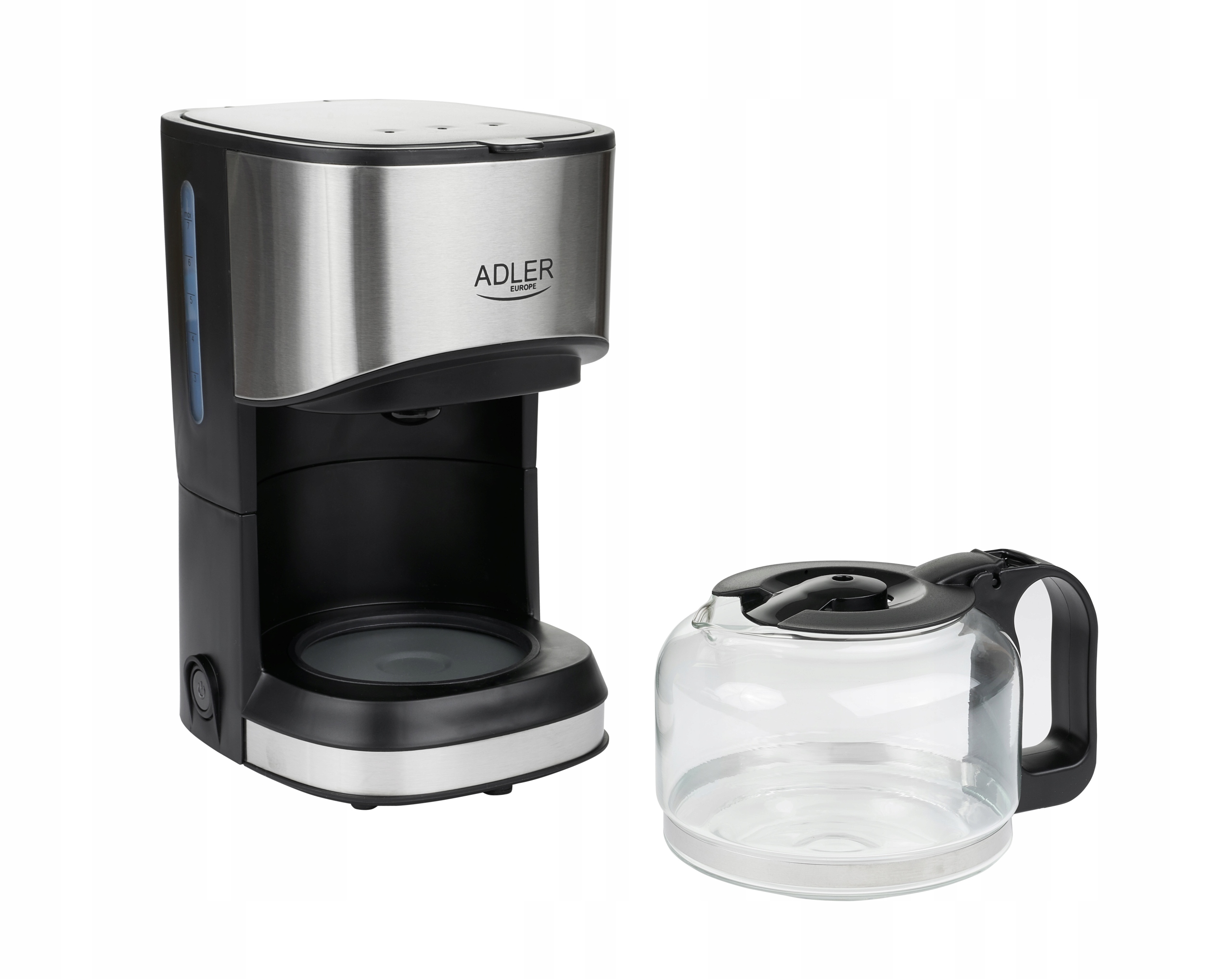 ADLER MOCNY EKSPRES PRZELEWOWY KAWIARKA DO KAWY 0.7L + DZBANEK FILTR 550W