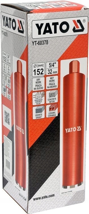 YATO WIERTŁO KORONOWE OTWORNICA DO WIERTNICY 152MM WIERTNICA 1 1/4 YT-60378
