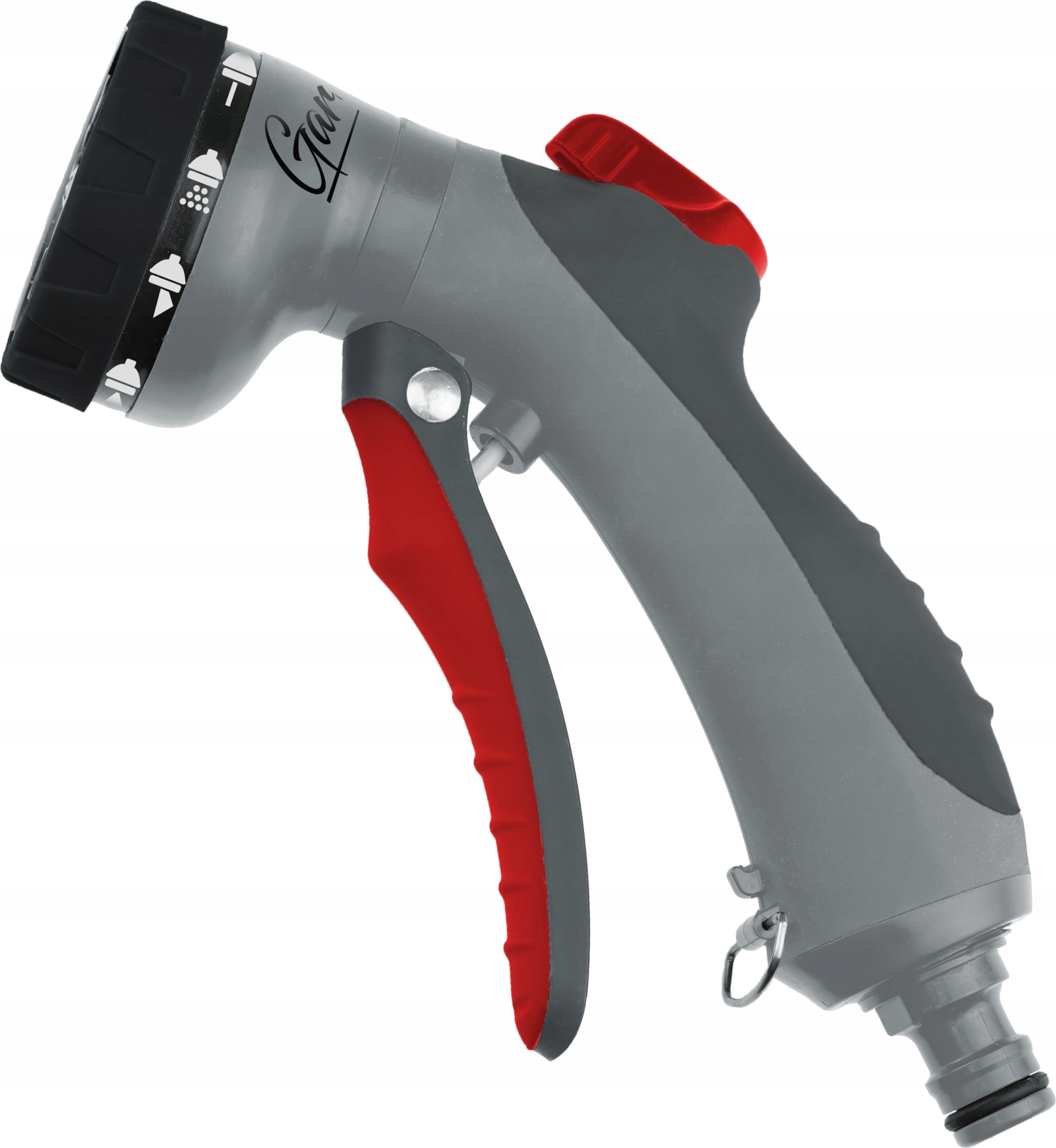 DEDRA PISTOLET ZRASZAJĄCY 8-FUNKCYJNY ZESTAW 4CZ.