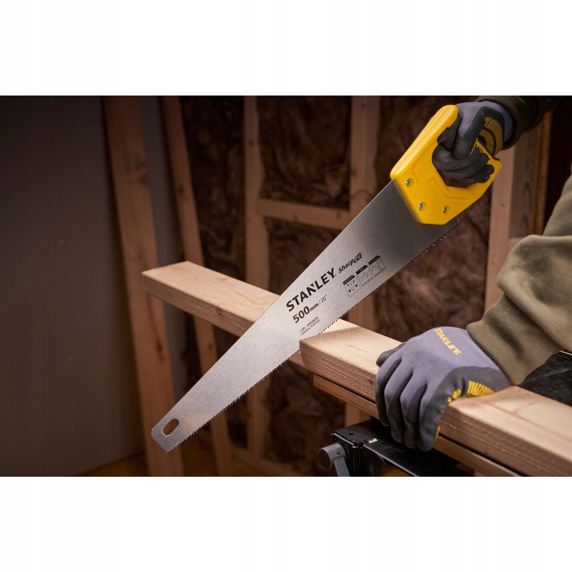 STANLEY FATMAX PIŁA RĘCZNA DO DREWNA PŁATNICA SHARPCUT 500MM STHT20367-1