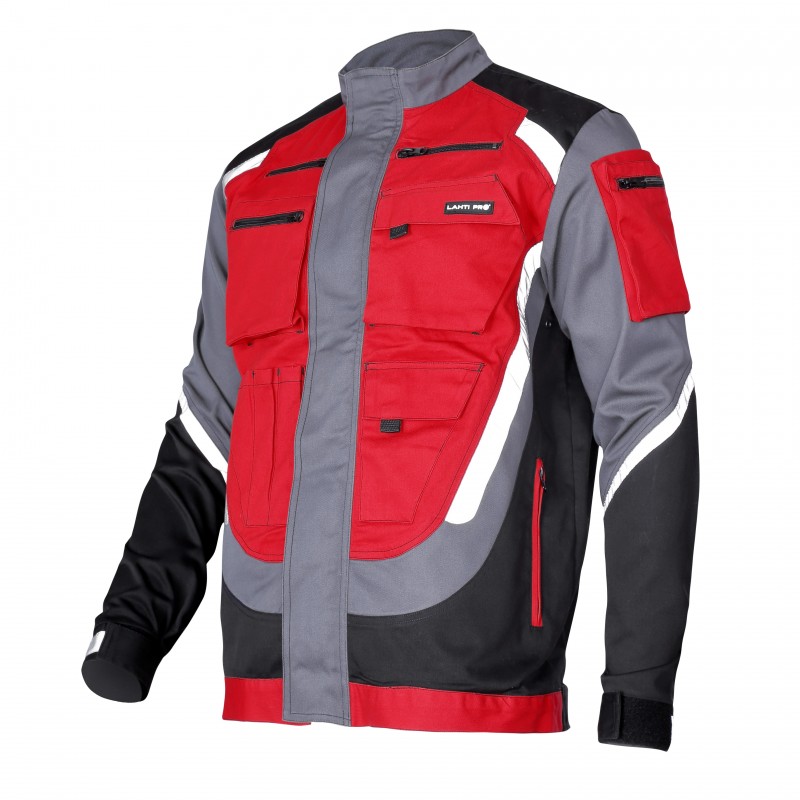 BLUZA + SPODNIE ROBOCZA, ODBLASKOWA, CE, LAHTI, S