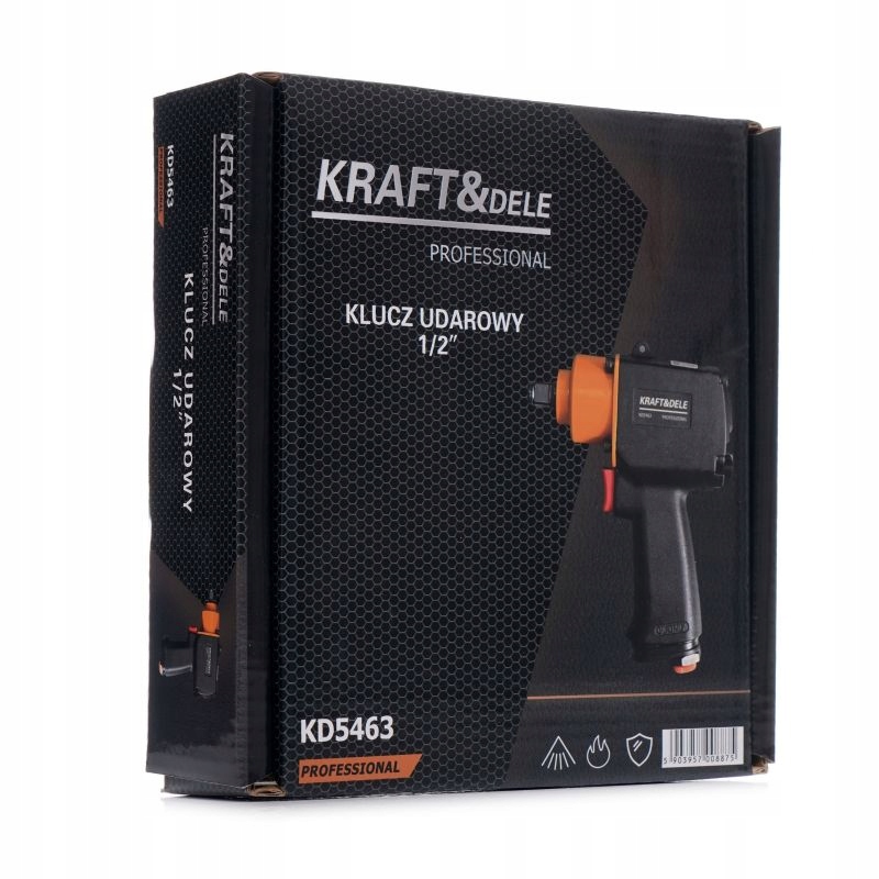 POSTOLET KLUCZ UDAROWY WARSZTATOWY PNEUMATYCZNY 1/2" KRÓTKI 850-1100 Nm