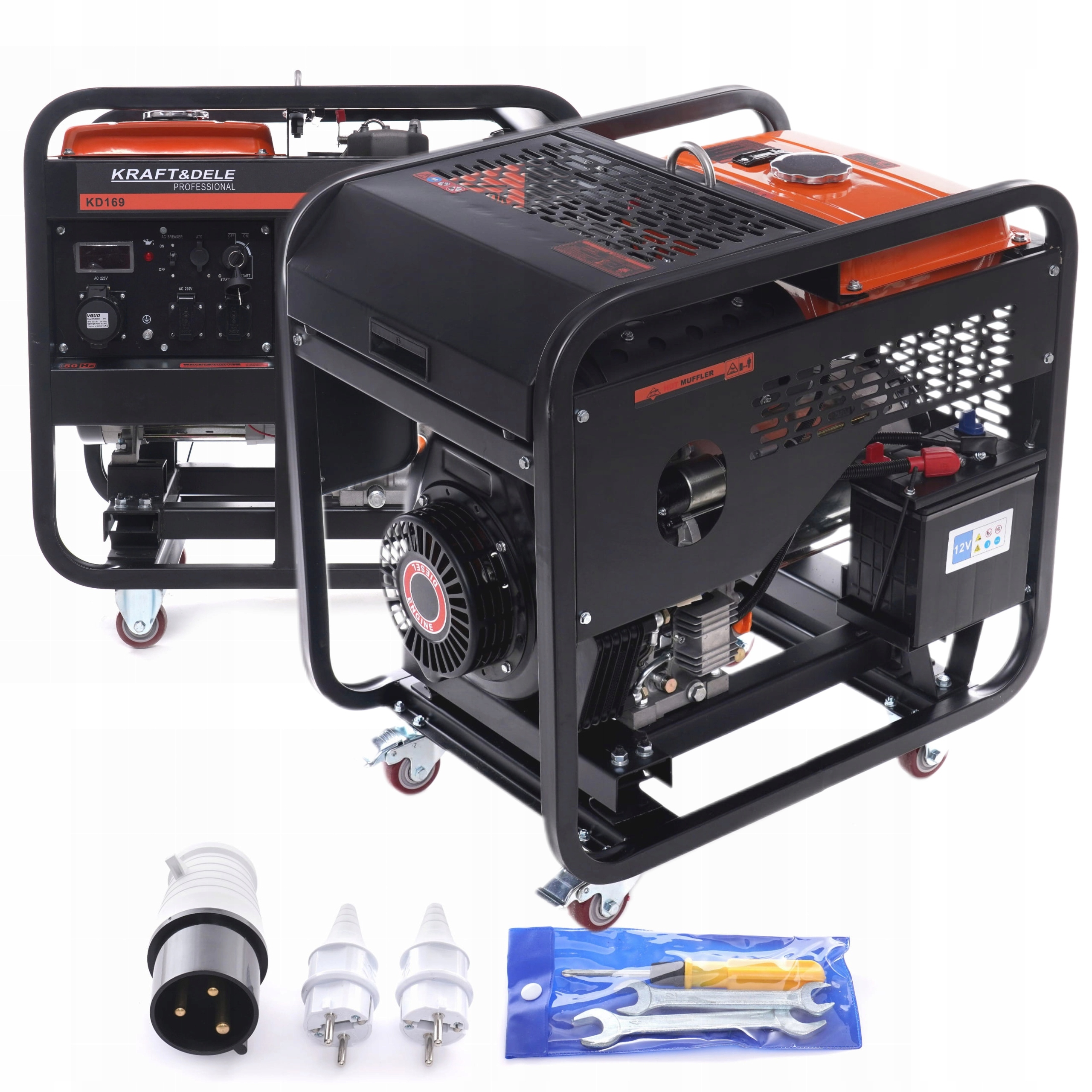 KRAFT&DELE AGREGAT PRĄDOTWÓRCZY 9KW 230V GENERATOR 3 FAZOWY KD169
