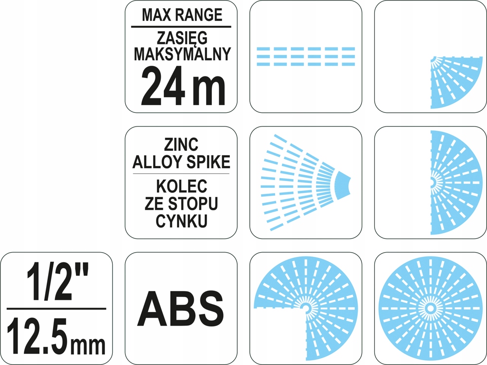 FLO ZRASZACZ IMPULSOWY OGRODOWY PULSACYJNY WBIJANY OCYNKOWANA SZPILKA 89259
