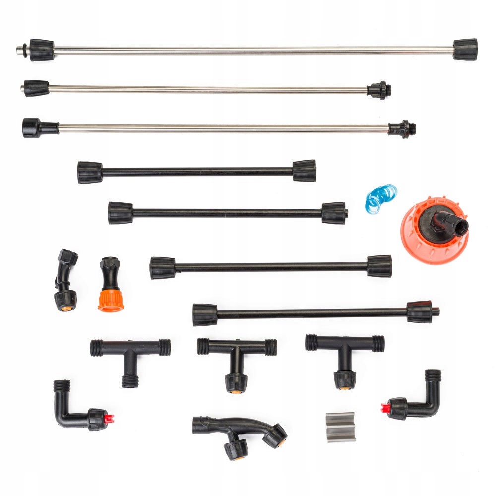 OPRYSKIWACZ AKUMULATOROWY PLECAKOWY CIŚNIENIOWY POWERMAT 16L ZESTAW 4 DYSZE