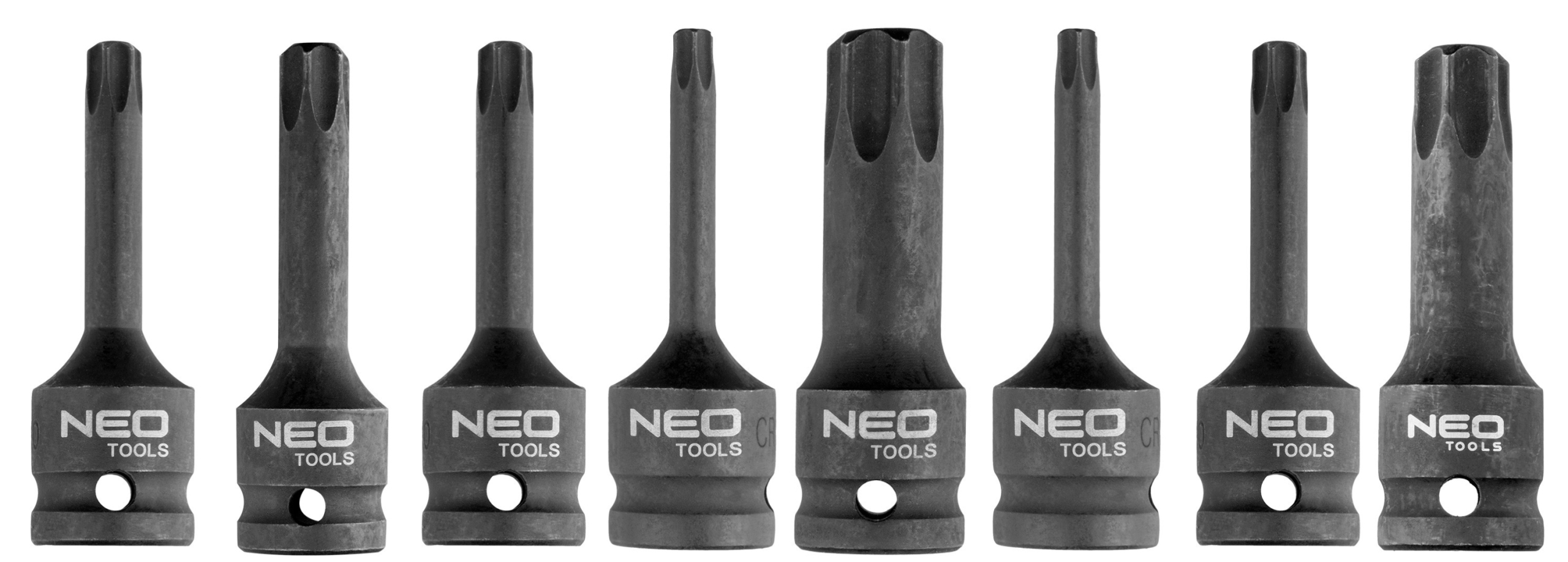 NEO ZESTAW 8 NASADEK UDAROWYCH TRZPIENIOWYCH TORX