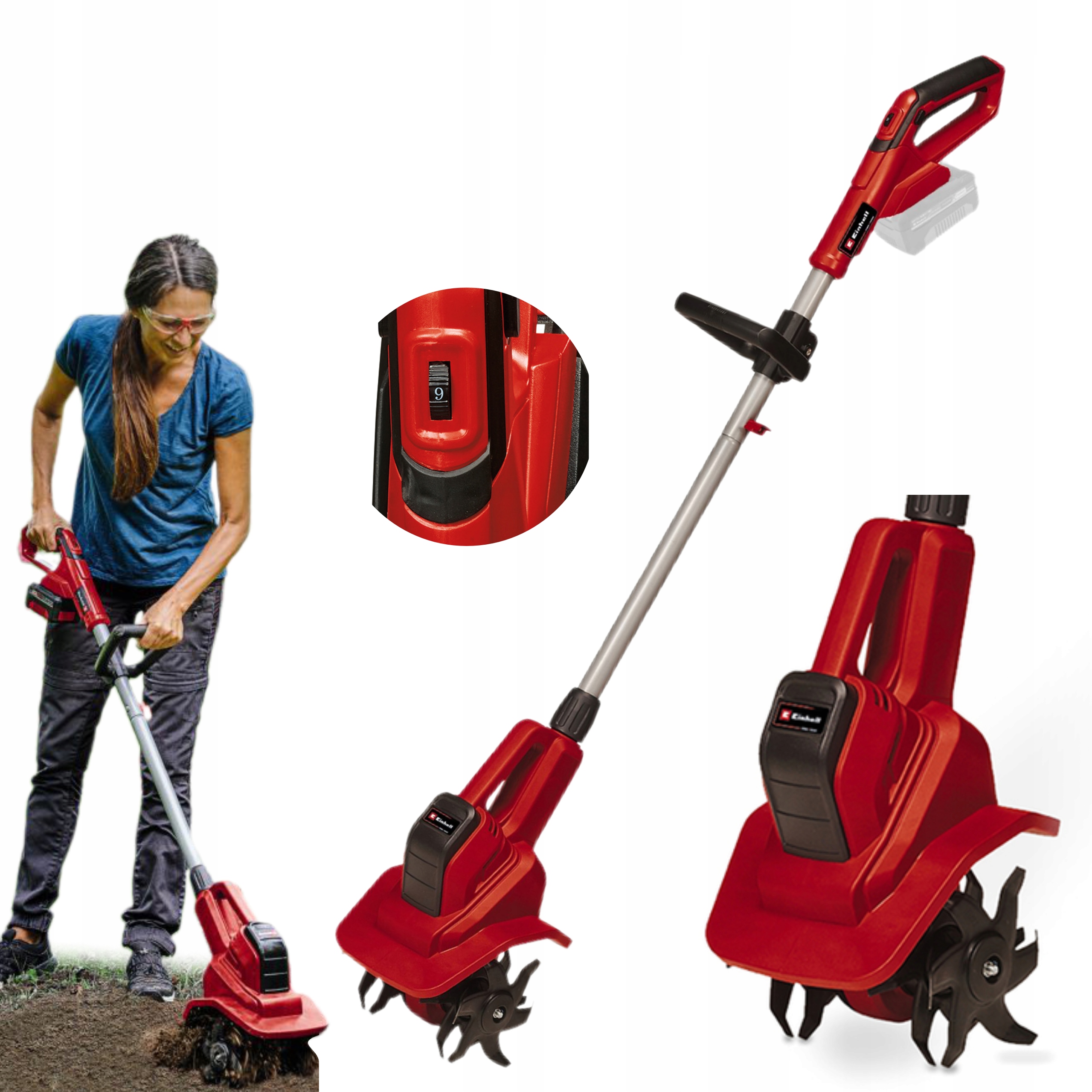 EINHELL GLEBOGRYZARKA AKUMULATOROWA KULTYWATOR 18V 20cm GE-CR 18/20 Li E-So