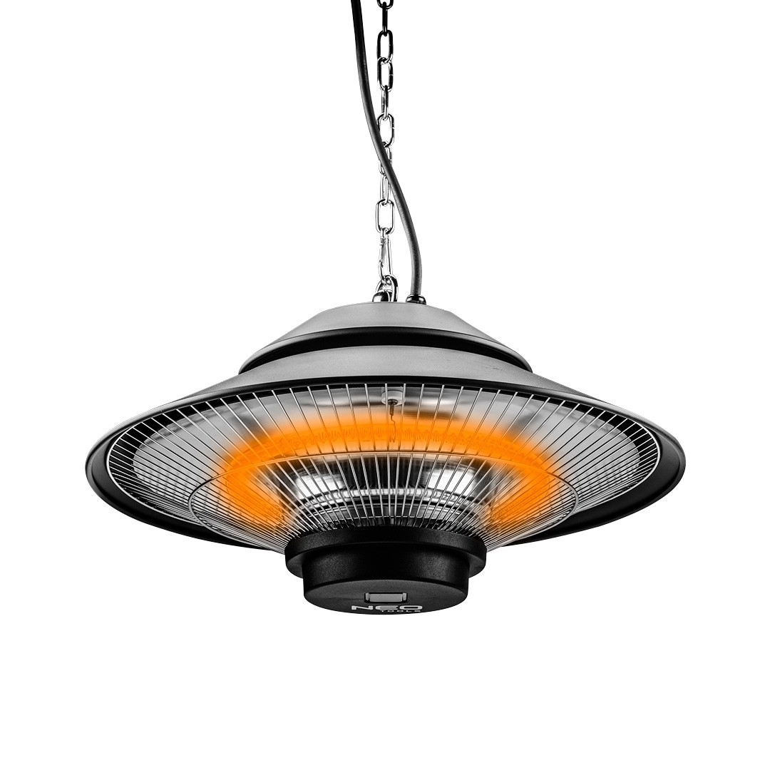 PROMIENNIK LAMPA GRZEWCZA WISZĄCA 1500W PILOT NEO