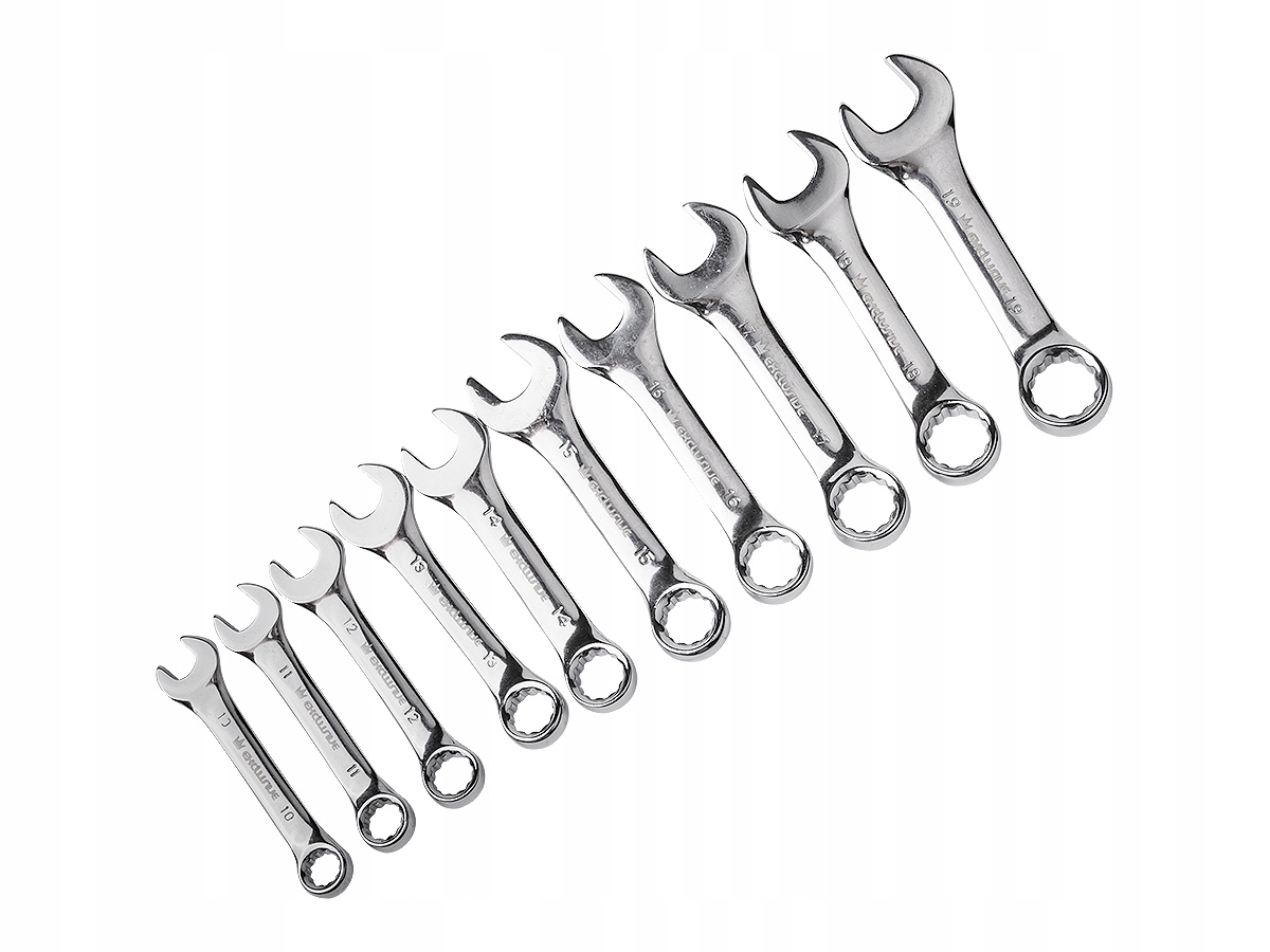 WKŁAD 10el. KLUCZE PŁASKO-OCZKOWE KRÓTKIE 10-19mm