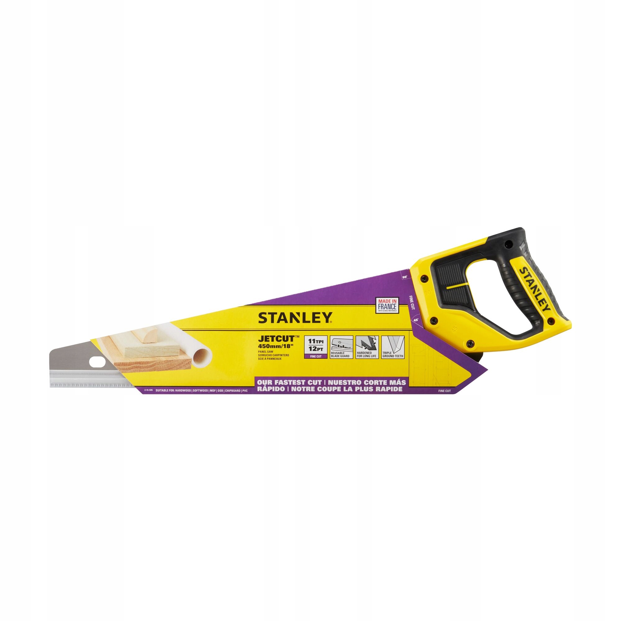 STANLEY 15-595 PIŁA RĘCZNA JET-CUT 450mm DO DREWNA FATMAX 2-15-595