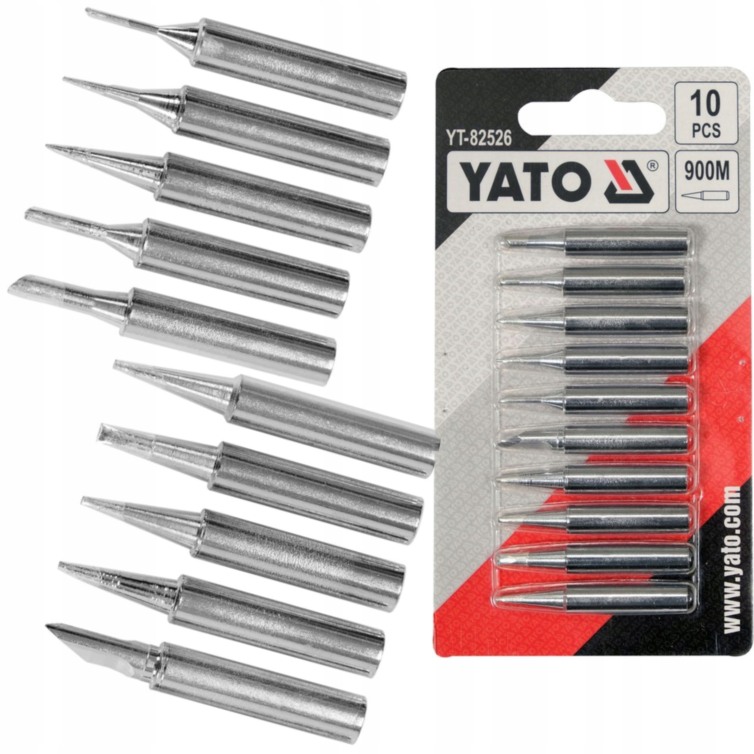 YATO ZESTAW GROTÓW DO LUTOWANIA TYP 900M 10 SZT