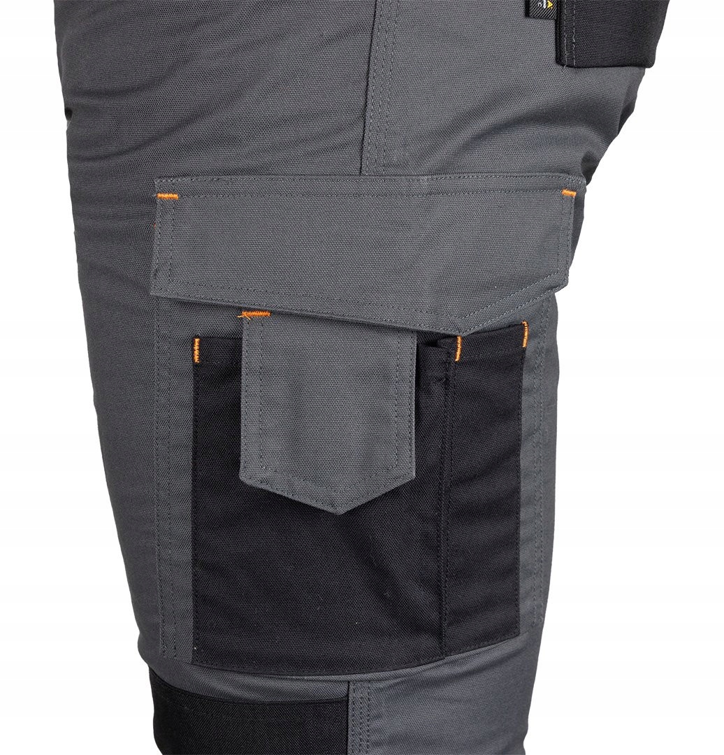 NEO SPODNIE ROBOCZE MIX&MATCH CANVAS WZMOCNIENIA SZARO-CZARNE 81-350-2 M