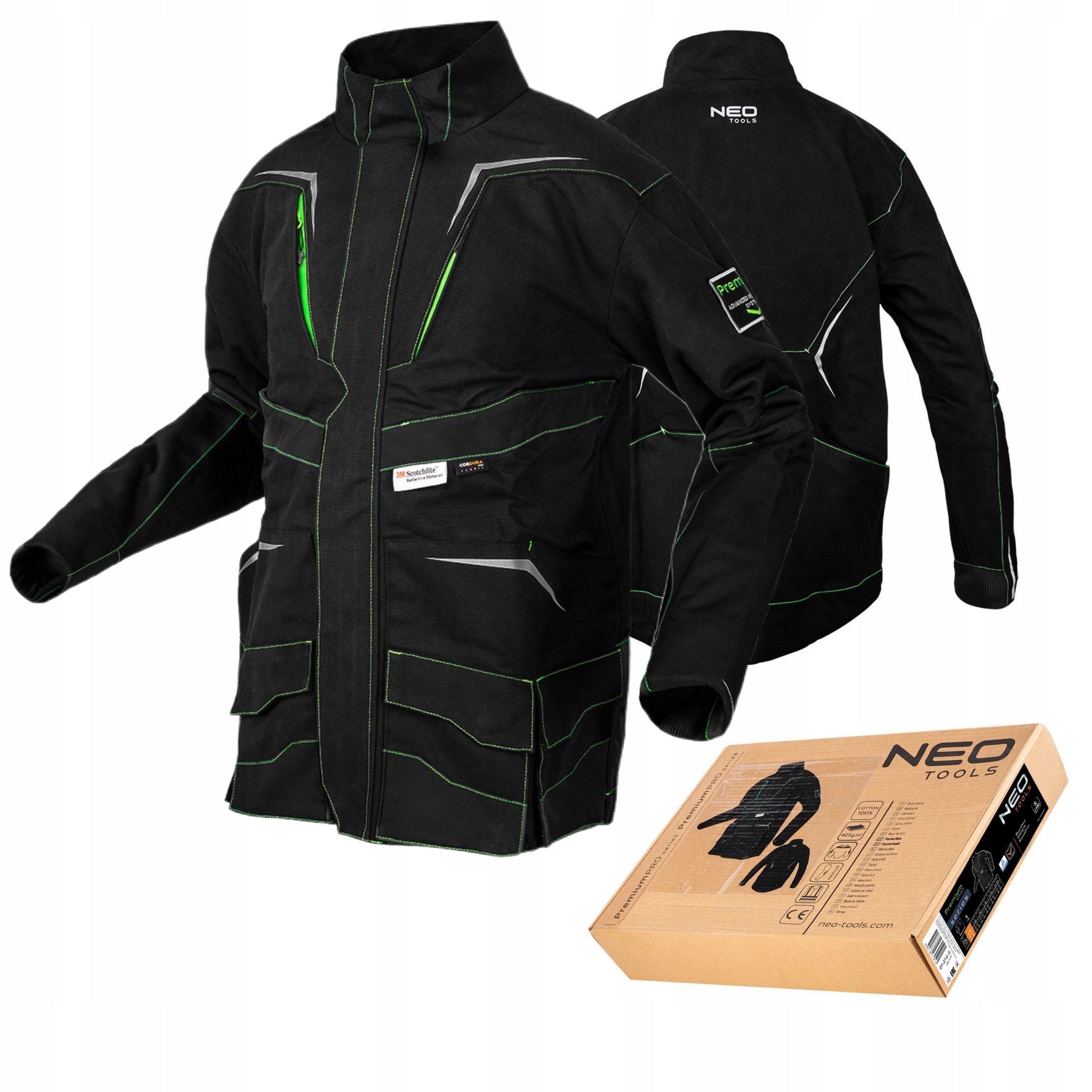 NEO BLUZA KURTKA ROBOCZA PREMIUM PRO bawełna WZMOCNIONA NYCO 81-214 M/50