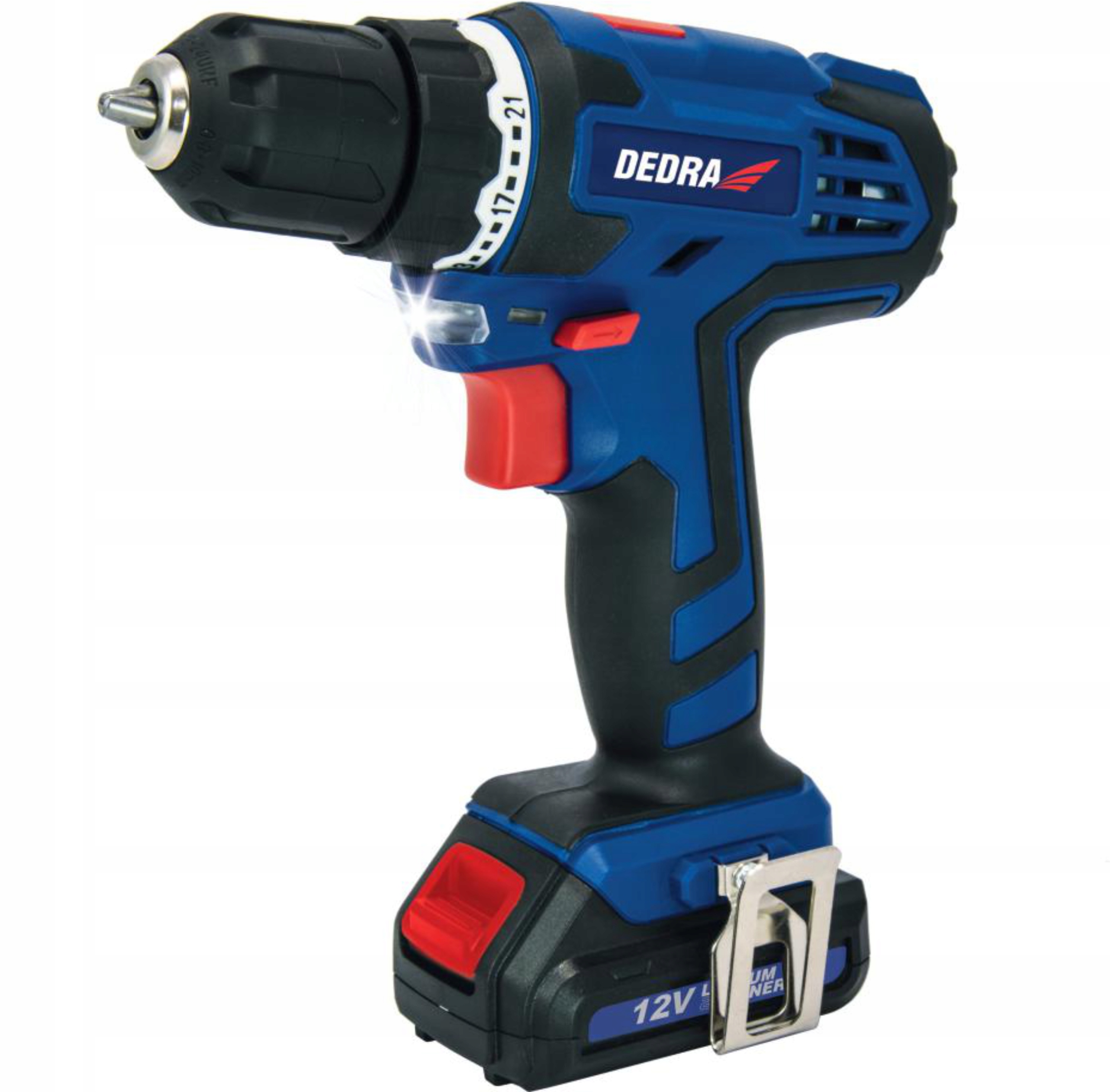 DEDRA WIERTARKO-WKRĘTARKA 12V 1,5AH LED WBUDOWANA POZIOMICA WALIZKA DED7875