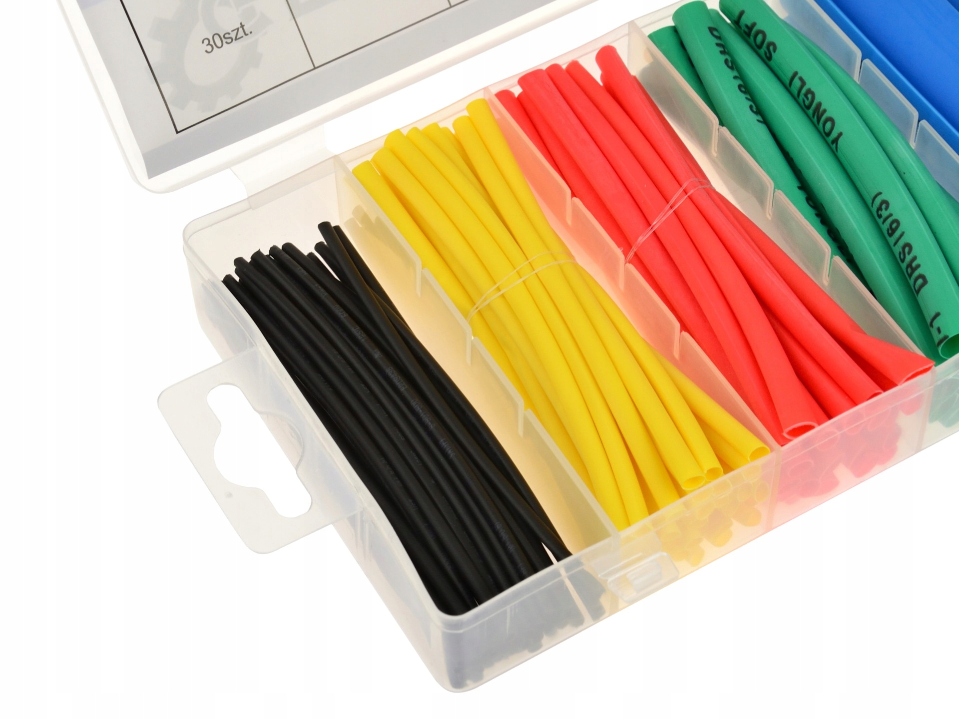 KOSZULKI IZOLACYJNE TERMOKURCZLIW POLICHLOREK WINYLU(PVC)100SZT.GEKO G02823
