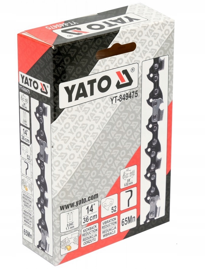 YATO ŁAŃCUCH TNĄCY PIŁY PILARKI 3/8" 14" 52 0.043" YT-849475