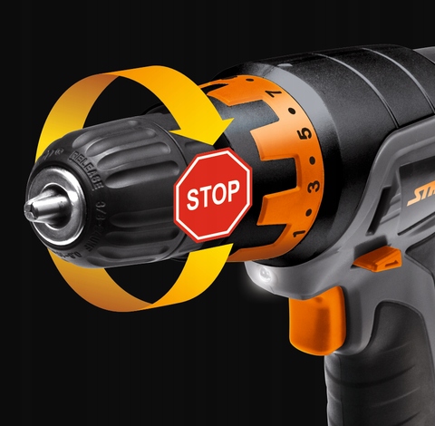 STHOR WIERTARKO-WKRĘTARKA AKUMULATOROWA 14,4V 1 BIEG +1,3Ah ŁADOWARKA 78982