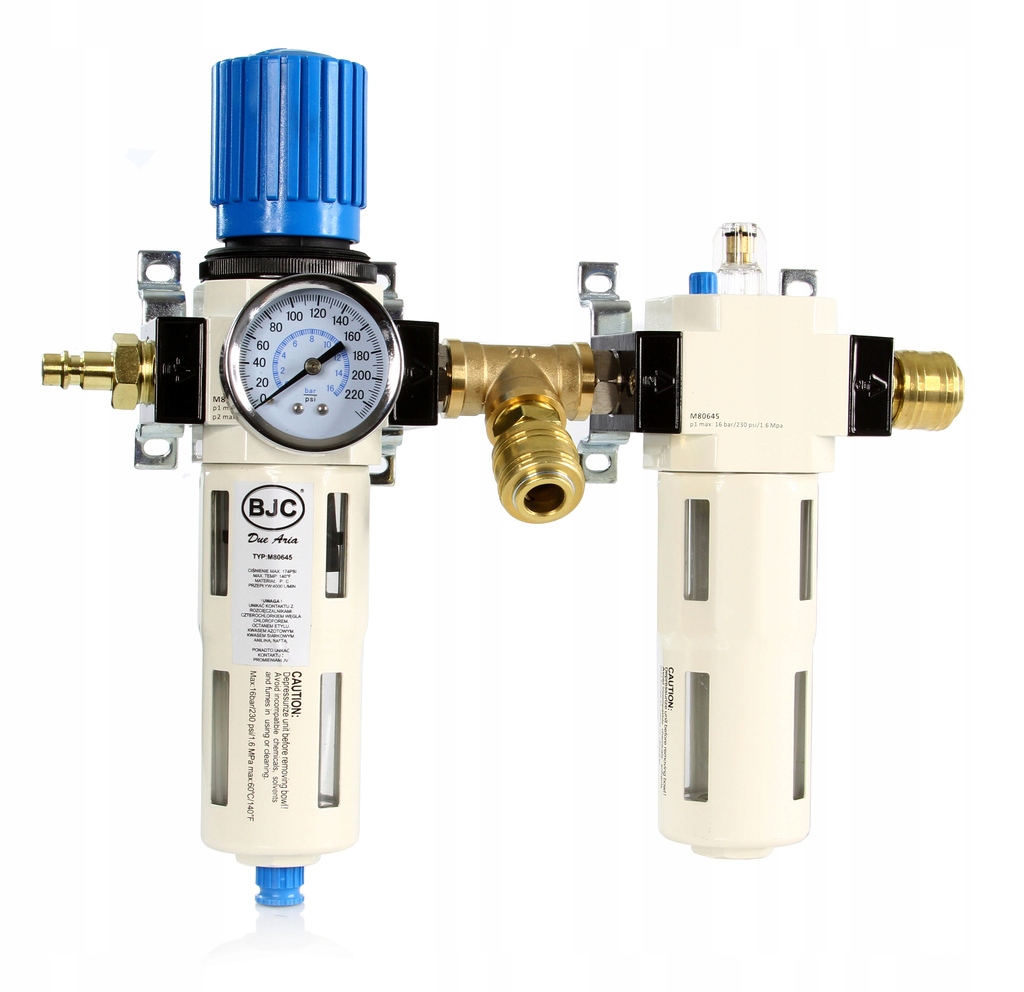 ODWADNIACZ Z REGULATOREM + NAOLEJACZ 1/2" BJC M80645