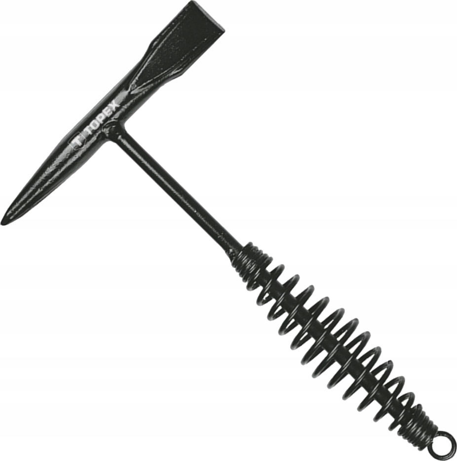 TOPEX MŁOTEK SPAWALNICZY 300 G, TRZONEK METALOWY SPIRALNA OSŁONA 02A930