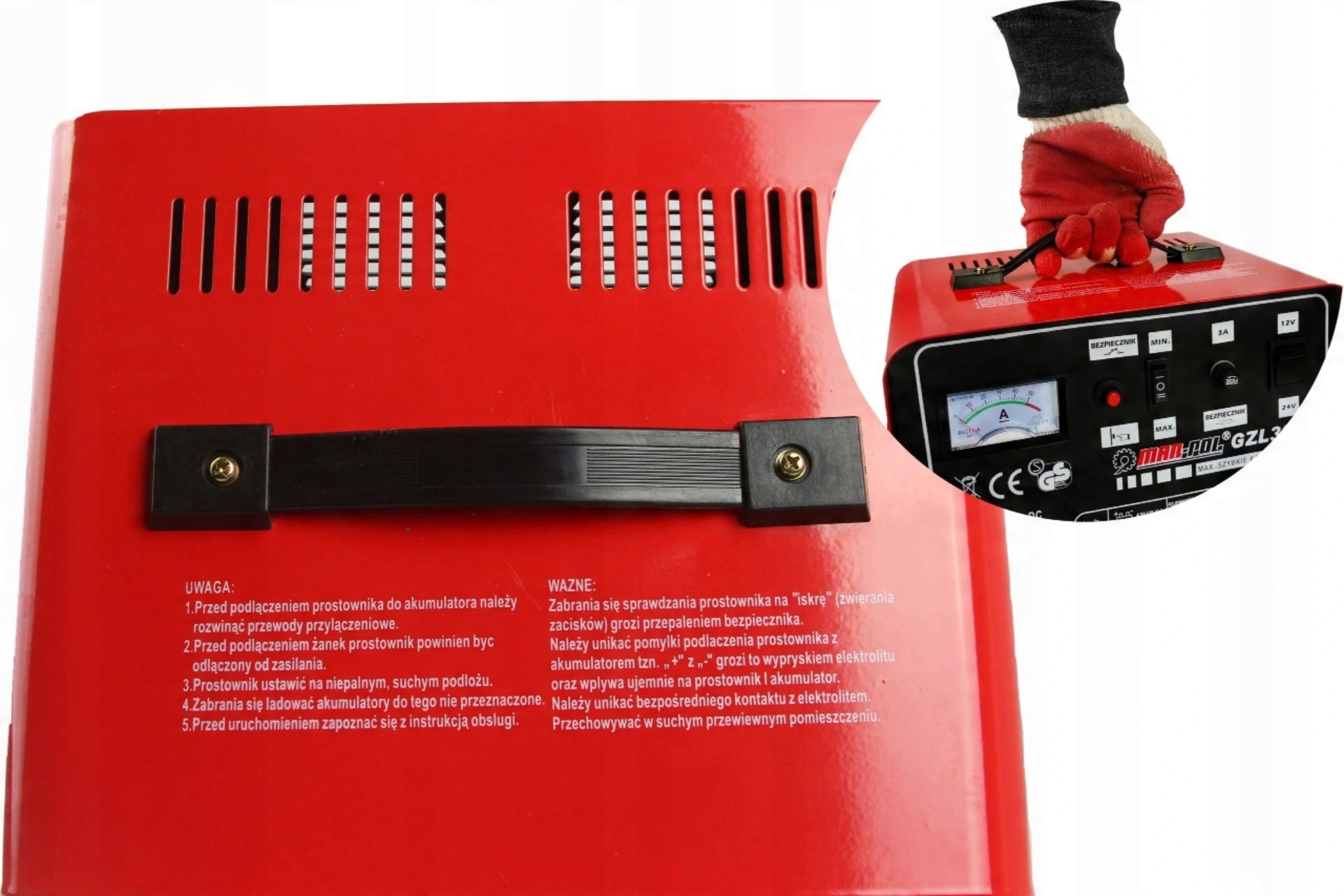 ZESPÓŁ PROSTOWNIKOWY GZL-30 M-P FAST CHARGE UNIWERSALNY 12V 24V Z ROZRUCHEM