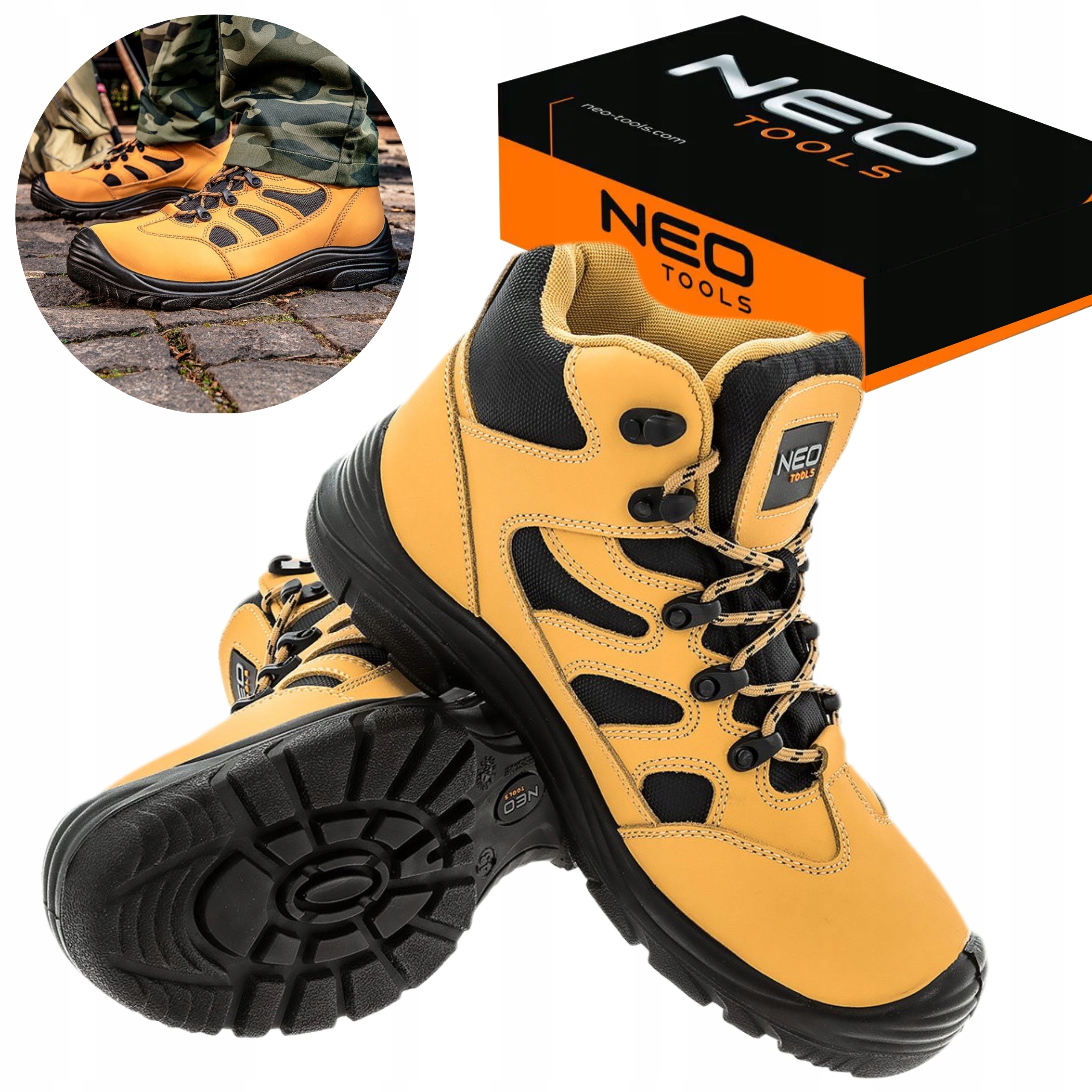 Buty Robocze Ochronne Skórzane NEO 82-125 Rozm.44