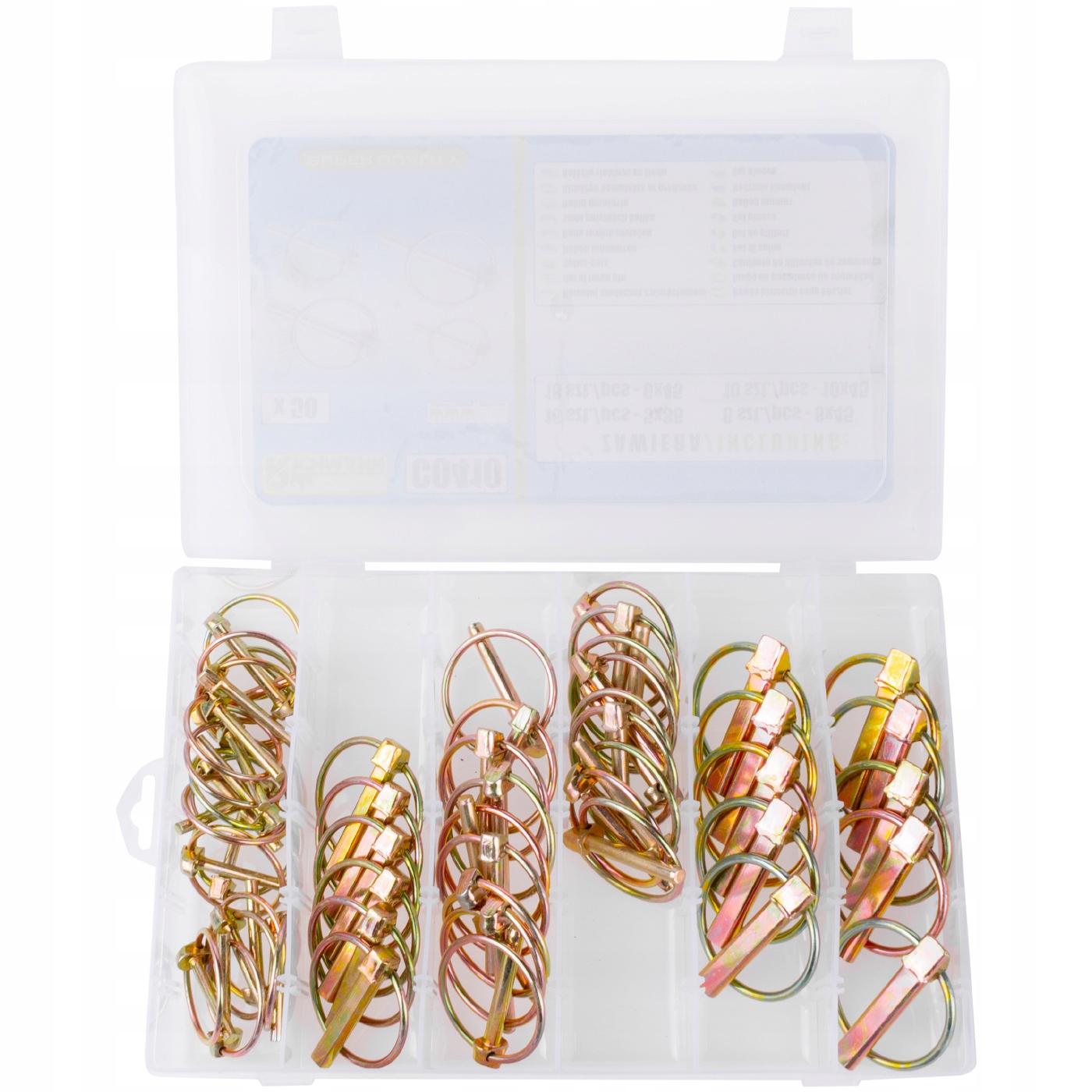 Zestaw zawleczek z perścieniem 50el C0410 RICHMANN