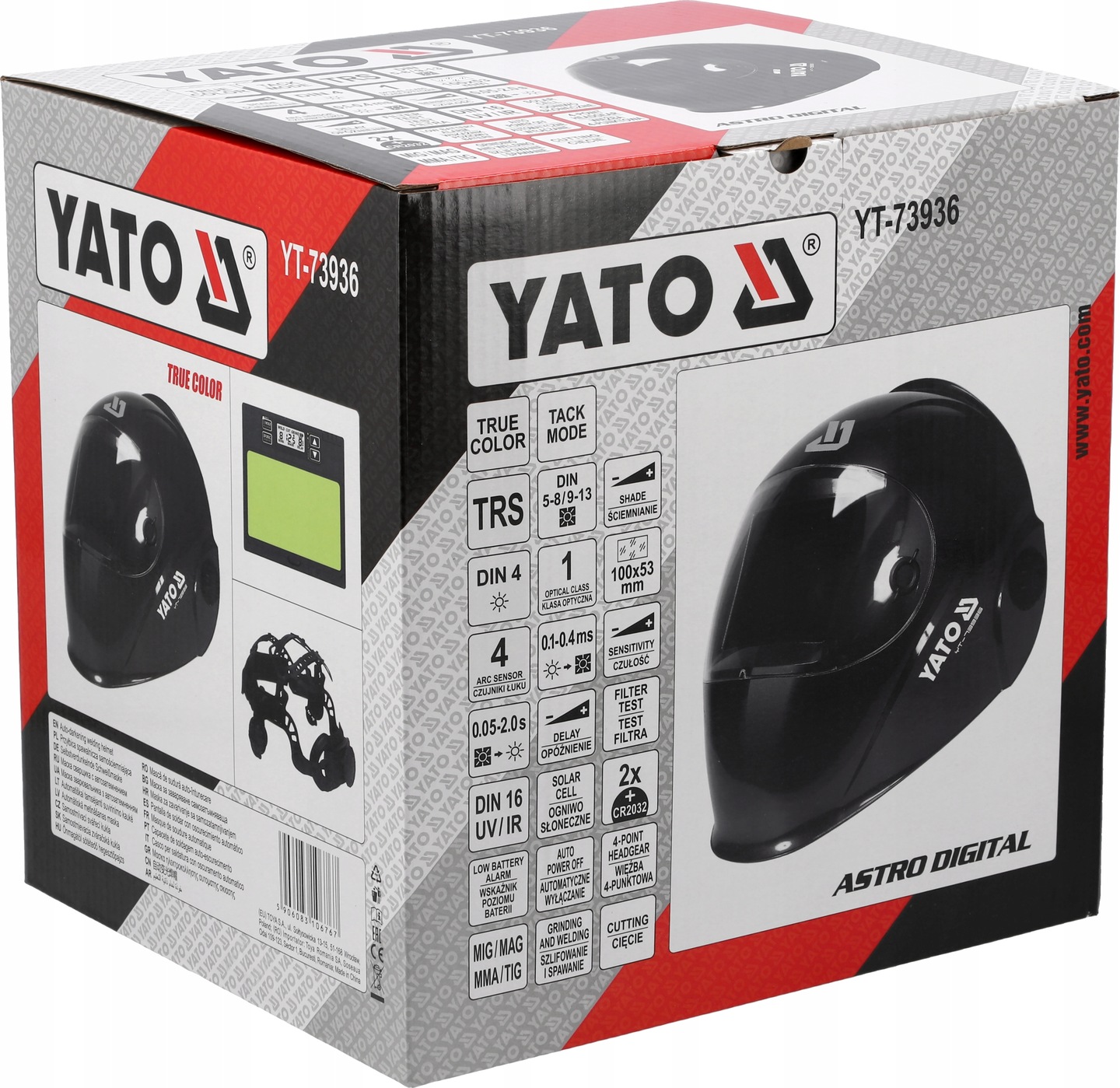 PRZYŁBICA MASKA SPAWALNICZA DO SPAWANIA TRUE COLOR SAMOŚCIEMNIAJĄCA YT73936