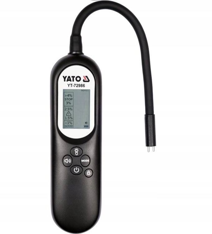 YATOTESTER CYFROWY MIERNIK PŁYNU HAMULCOWEGO LCD