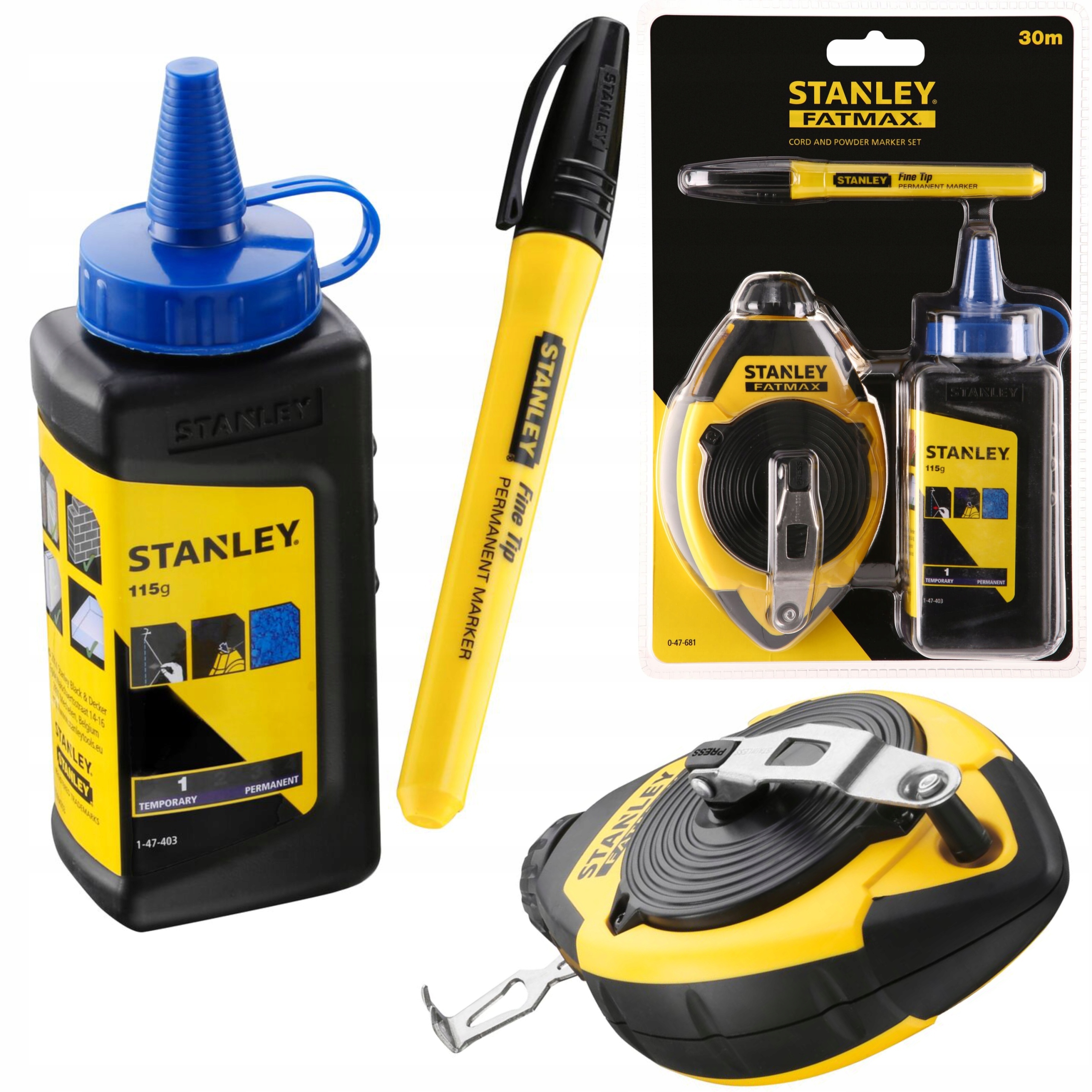 STANLEY SZNUREK TRASERSKI 30m KREDA MARKER 47-681