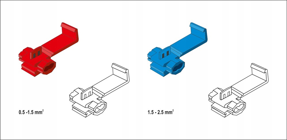 YT-06868 YATO ZESTAW SZYBKOZŁĄCZEK ELEKTRYCZNYCH KABEL ZŁĄCZKI 50 SZT
