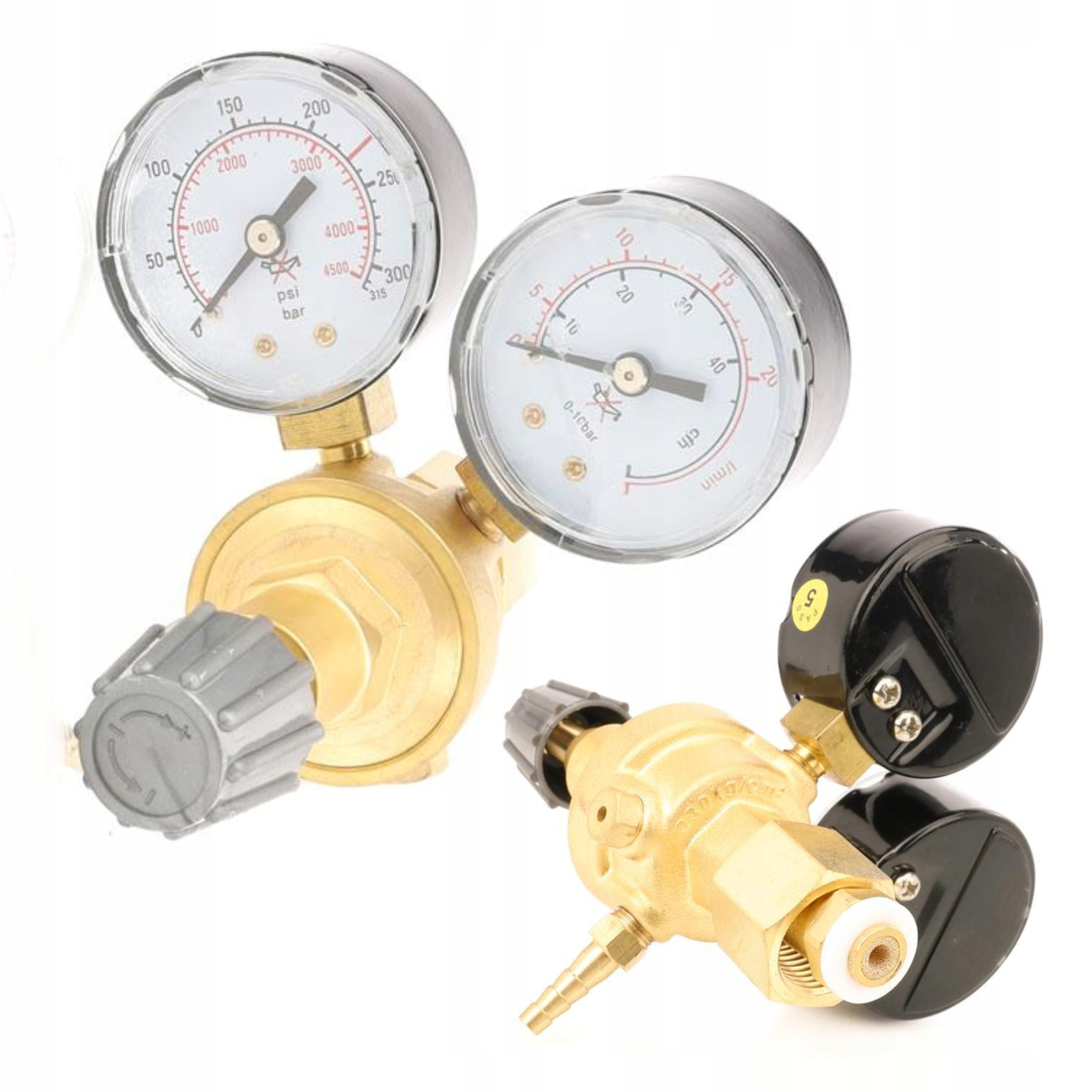 REDUKTOR SPAWALNICZY ARGON CO2 300BAR 35L/MIN W21,8x1/14 G 1/8 KD1824