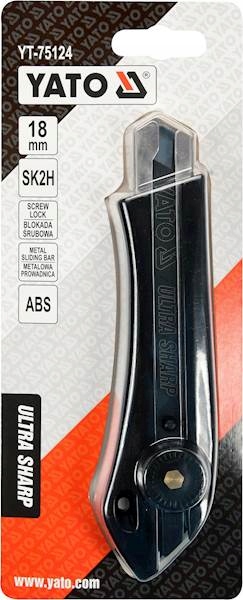 YATO NÓŻ NOŻYK Z ŁAMANYM OSTRZEM 18MM SK2 YT-75124