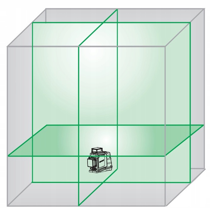 PRO LK-360.3DG LASER PŁASZCZYZNOWY KRZYŻOWY 3D 360 +AKCESORIA WALIZKA