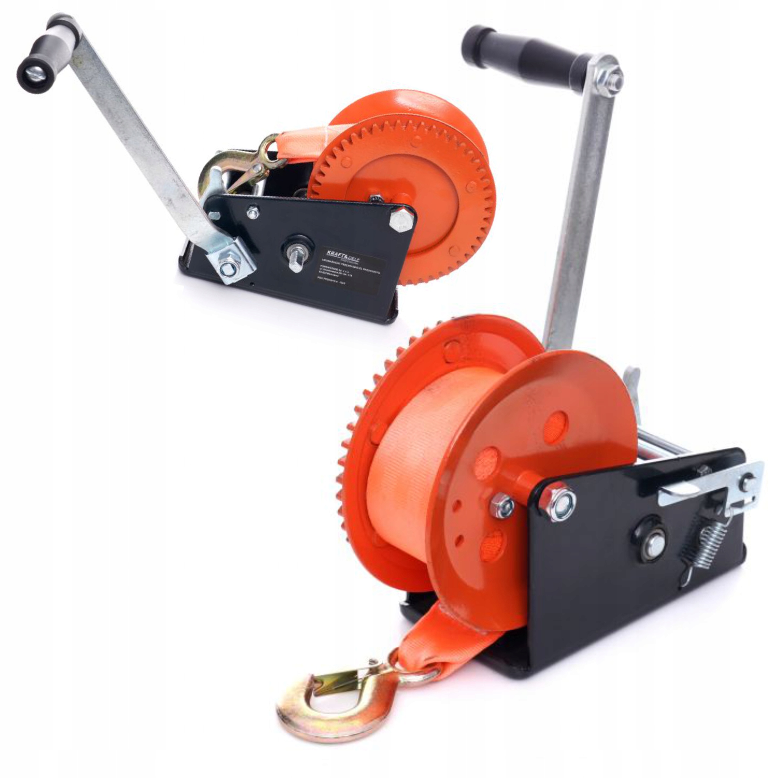 WCIĄGARKA WYCIĄGARKA KORBOWA PASOWA 3500Ibs 1588kg 10m STABILNA KRAFT&DELE