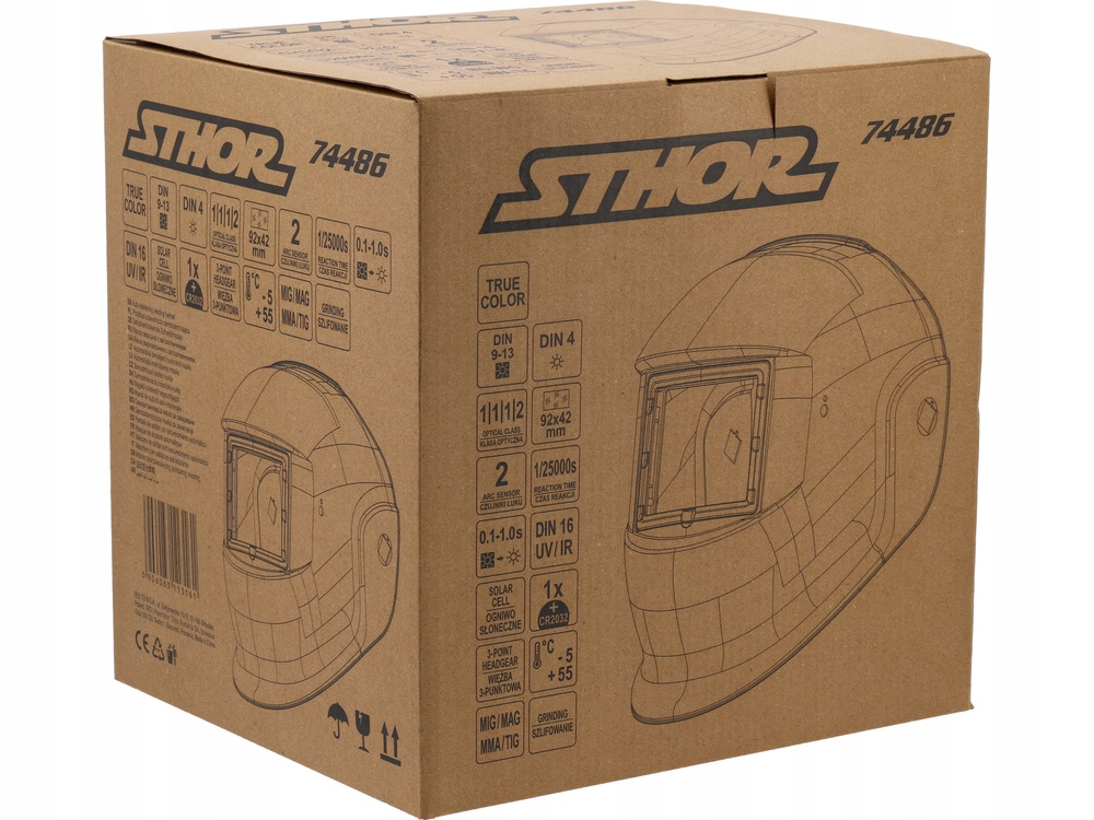 MASKA PRZYŁBICA SPAWALNICZA POLE WIDZENIA TRUE COLOR 92X42 MM 74486