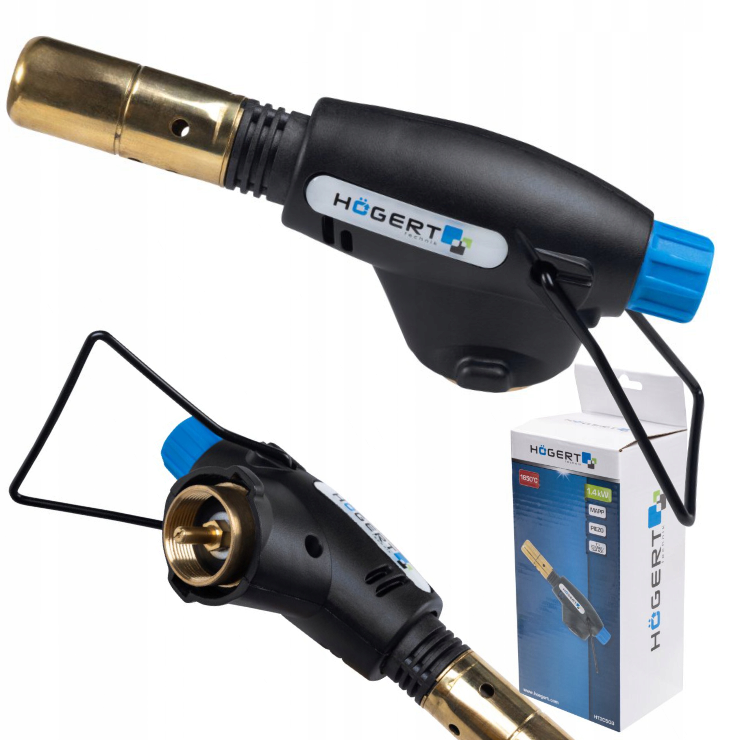 HOGERT PALNIK GAZOWY 1,4kW 1850C PIEZO HT2C508