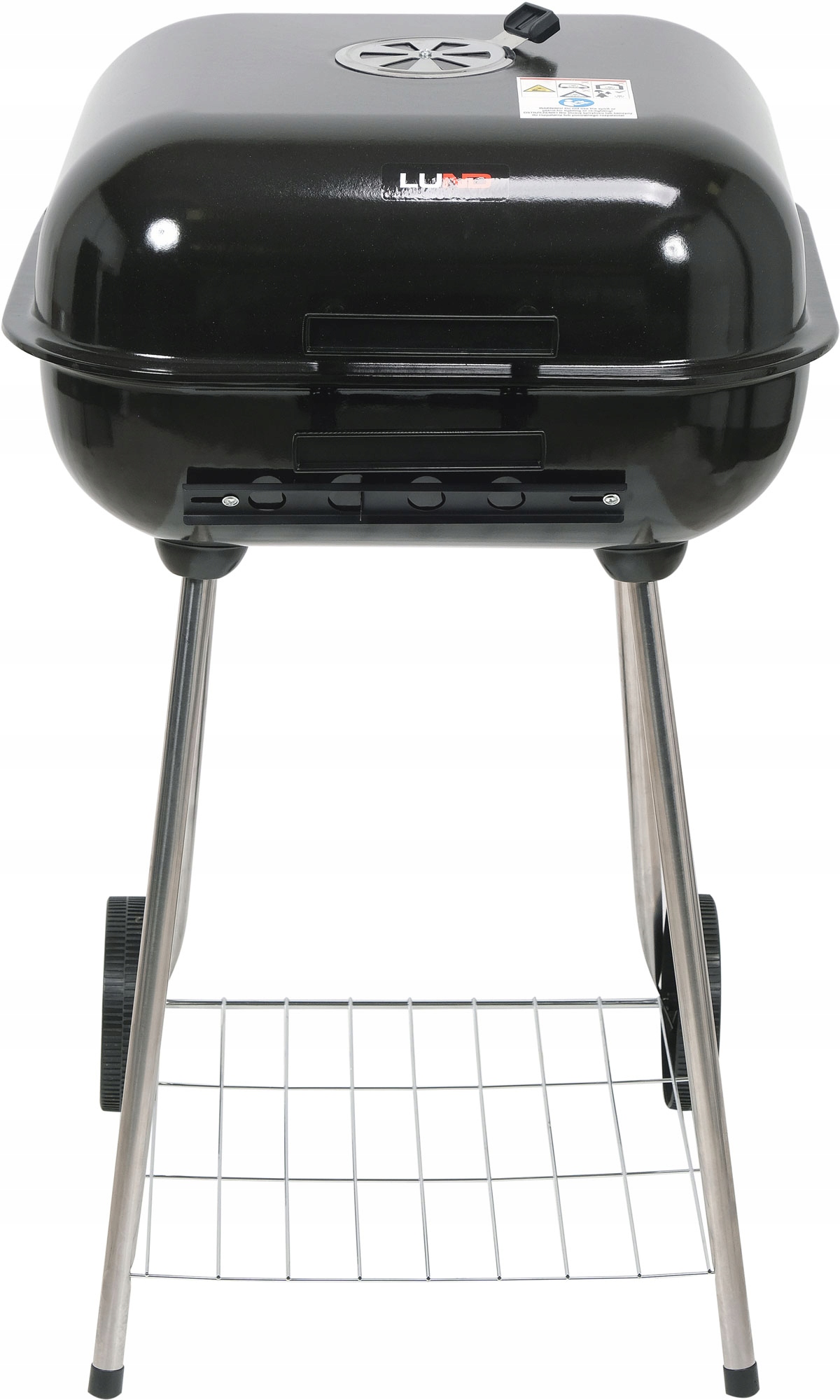 LUND GRILL OGRODOWY Z POKRYWĄ KOŁAMI BBQ 40X45CM NA OGRÓD WĘGLOWY 99904