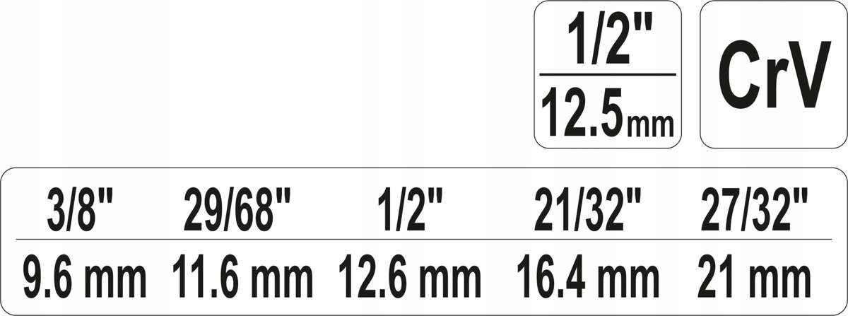 YATO KLUCZ SZTORCOWY STOPNIOWY DO ŚRUBUNKÓW PRZEDŁUŻEK 1/2'' YT-03317