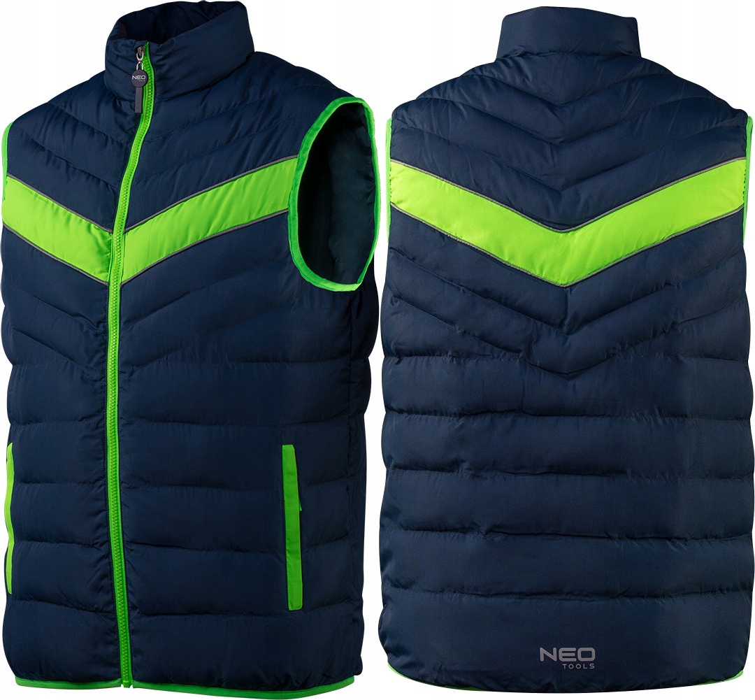NEO BEZRĘKAWNIK PUCHOWY kamizelka robocza NEON XXL