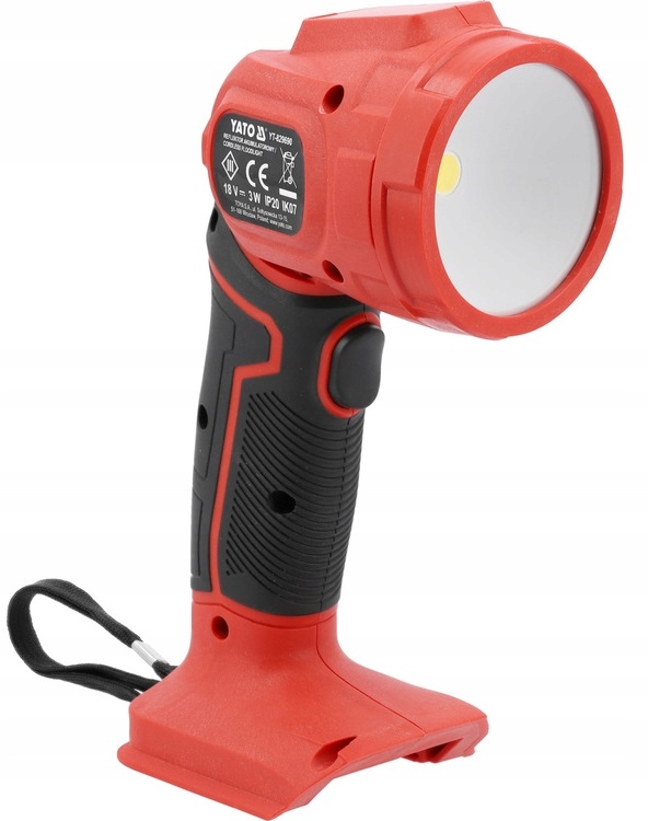 YATO RĘCZNA LEKKA LATARKA AKUMULATOROWA 18V 300LM BODY KORPUS YT-829690