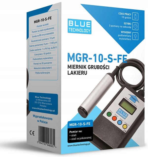 MIERNIK SONDA TESTER GRUBOŚCI LAKIERU MGR-10-S-FE