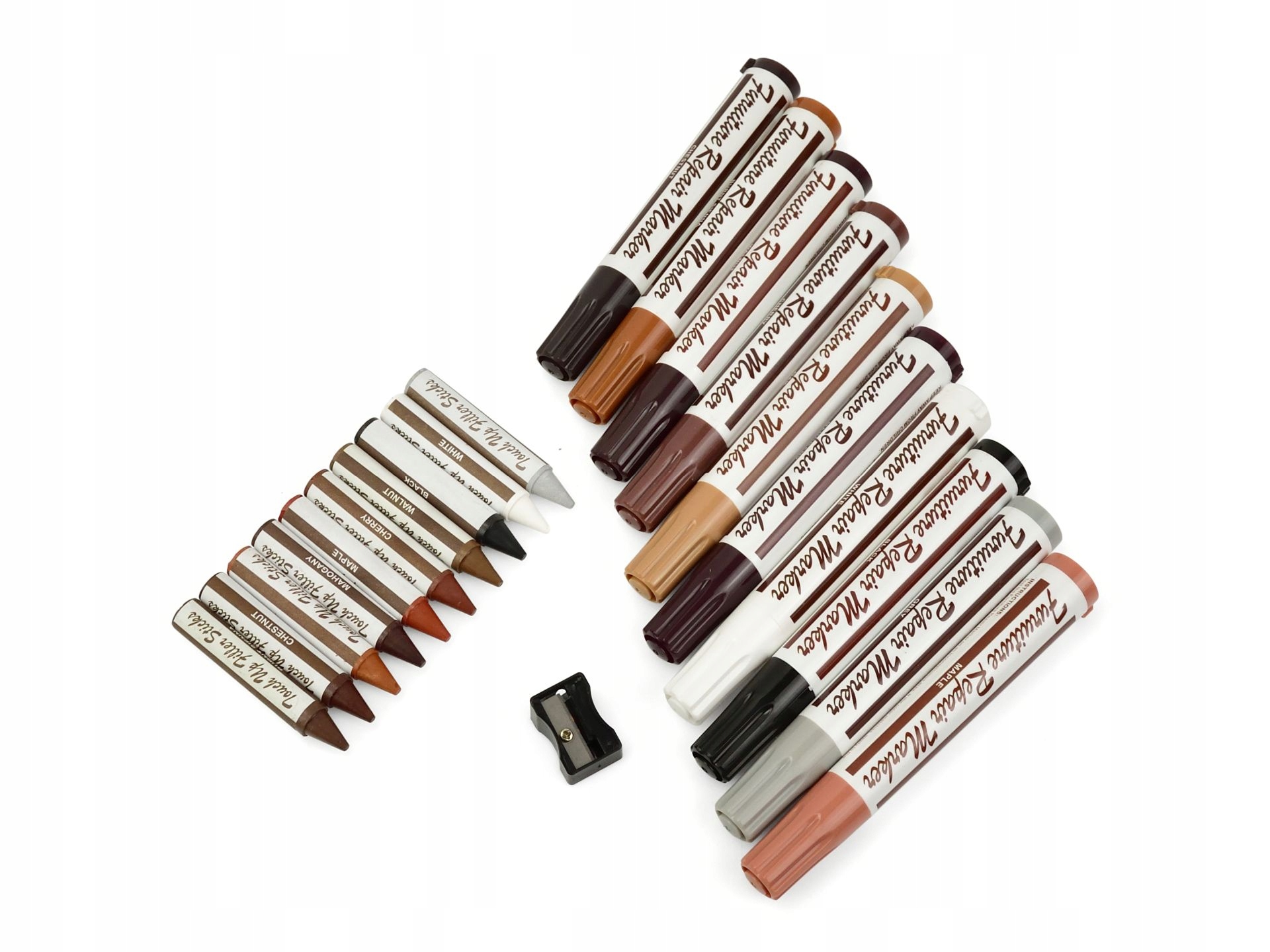 GEKO ZESTAW DO NAPRAWY PANELI, MEBLI, DREWNA, SKÓRY 21 ELEMENTÓW G30148