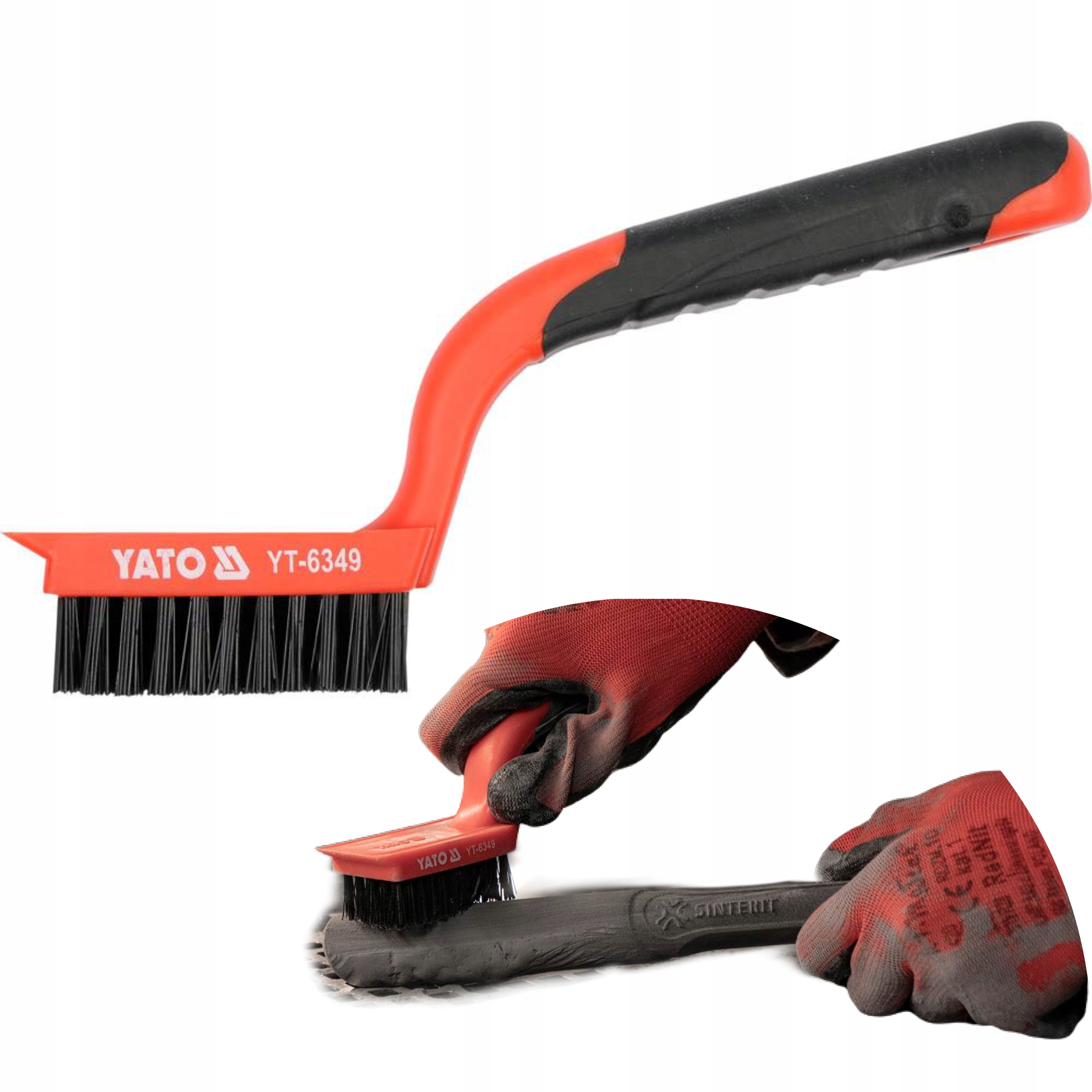 YATO SZCZOTKA NYLONOWA 5 RZĘDÓW PLASTIKOWA YT-6349