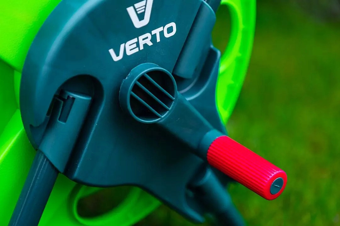 VERTO WÓZEK STOJAK BĘBEN ZWIJACZ WĄŻ OGRODOWY DO 45 M WĘŻA 1/2" 15G790