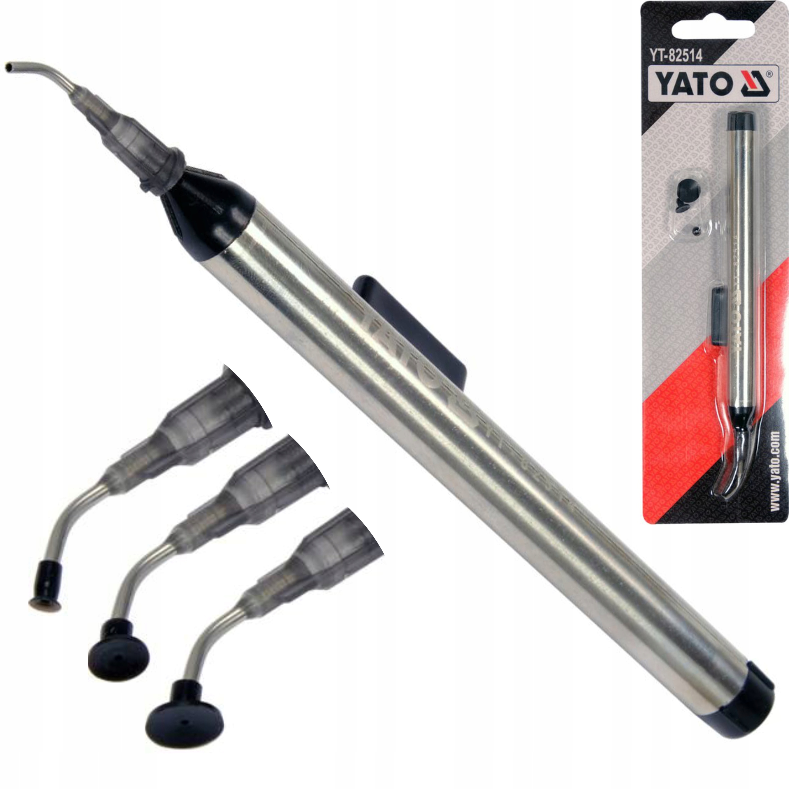 YATO CHWYTAK PRÓŻNIOWY DO LUTOWANIA ELEMENTÓW SMD 3 KOŃCÓWKI SSĄCE YT-82514